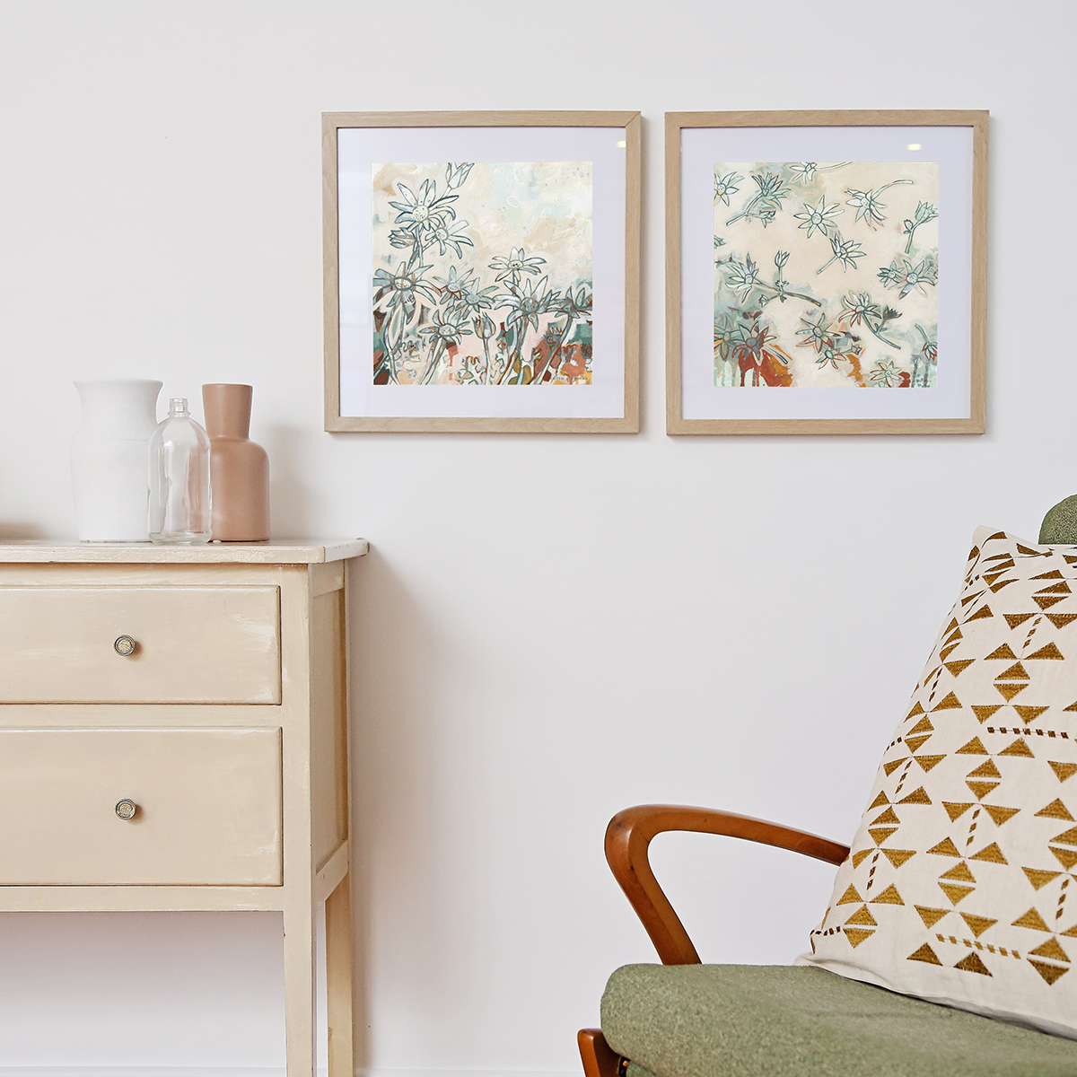 Lr 050 Flannel Flower Song Smith & Brooks Art Art For Interior Deisgners Melbourne Native Plants Ready To Hang Artwork