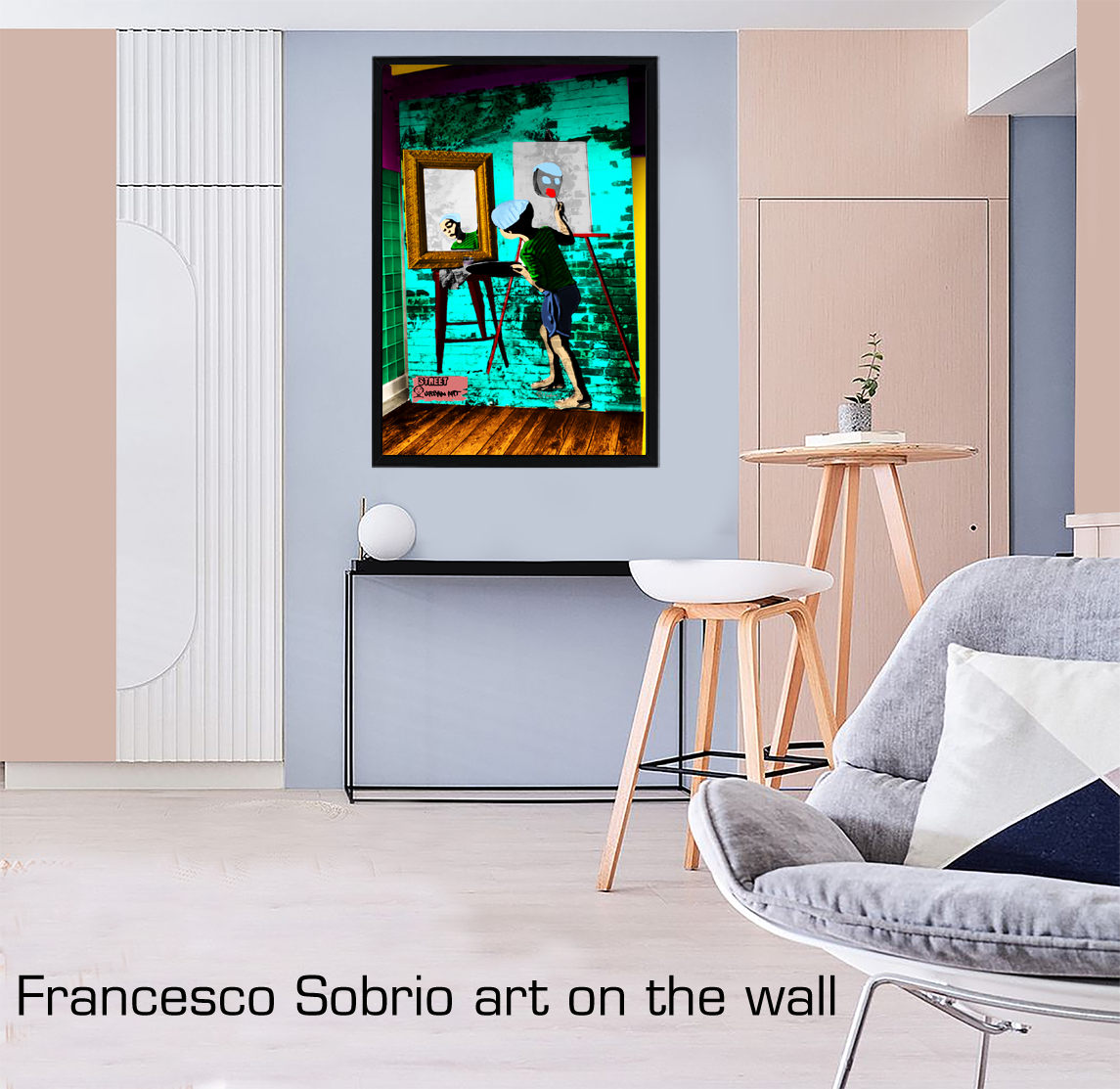 Street Urban Art Collection Number 102 Self Portraits From Young Artist Art Display And Picture Frame