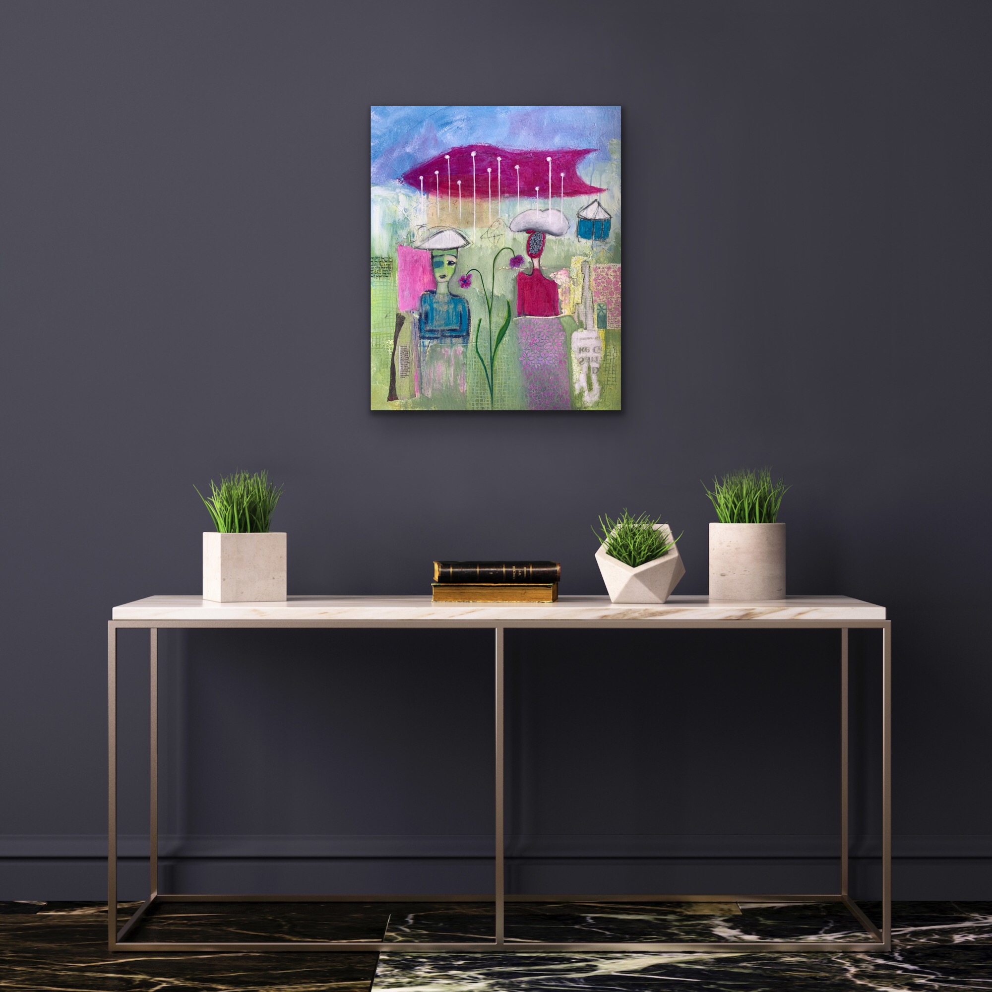 Long Way Home Insitu Grey Wall