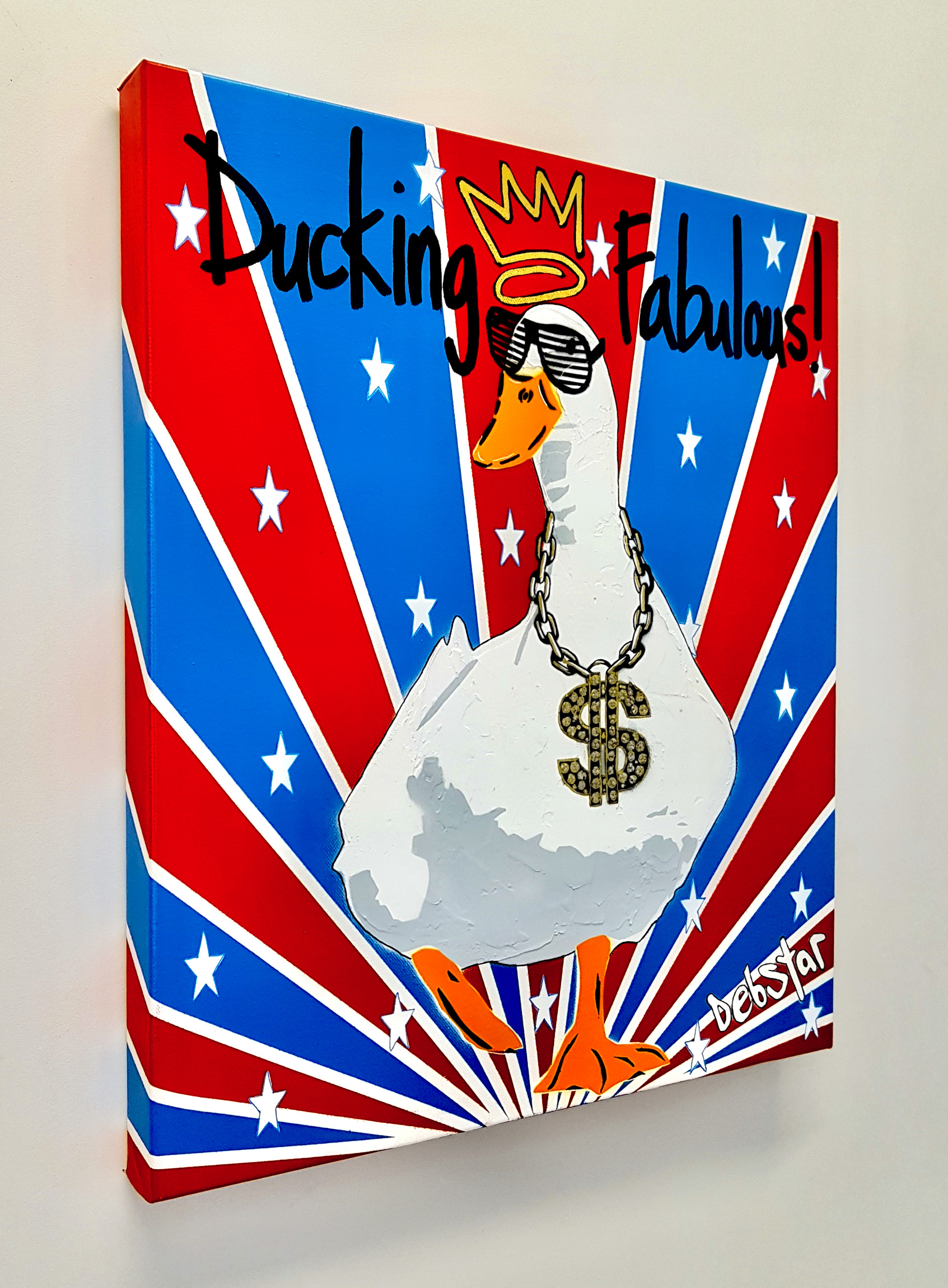 Ducking Fabulous Street Pop Art Deborah Lang Art Urban Canvas 3