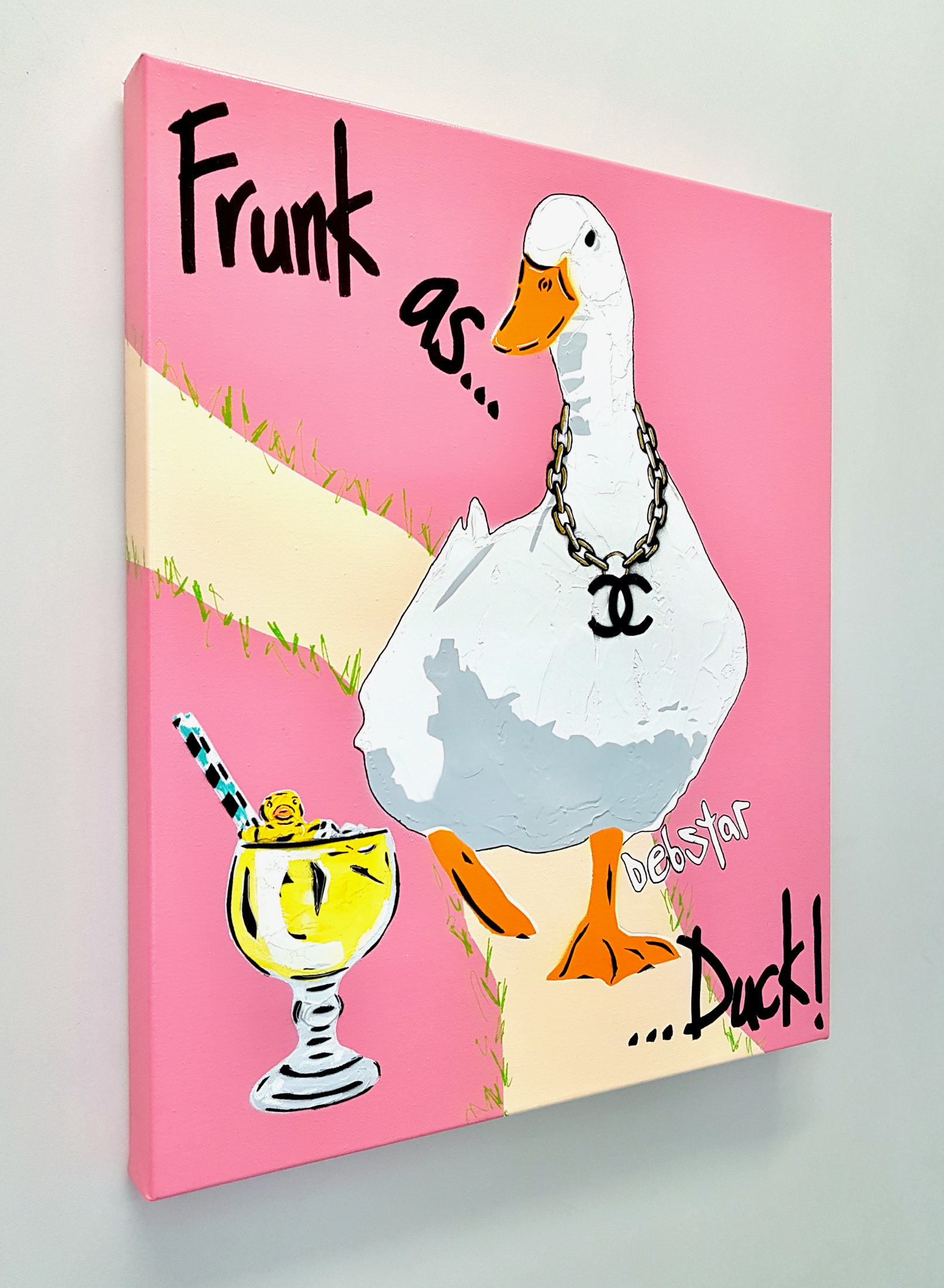Frunk As Duck Pop Art Deborah Lang Art Urban Canvas 3