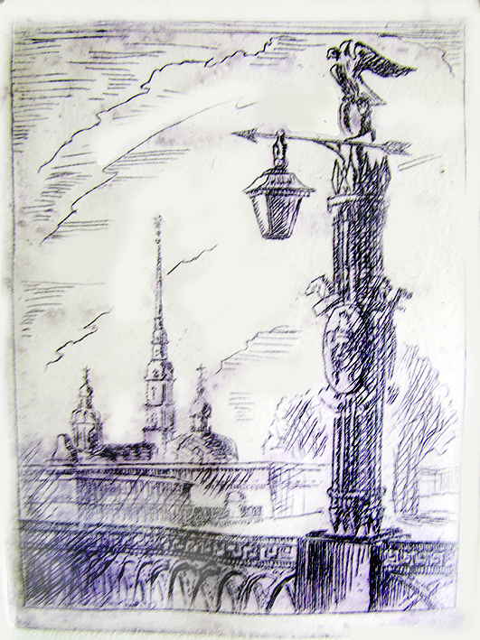 View on Petropavlovskiy castle – Ltd Ed Print