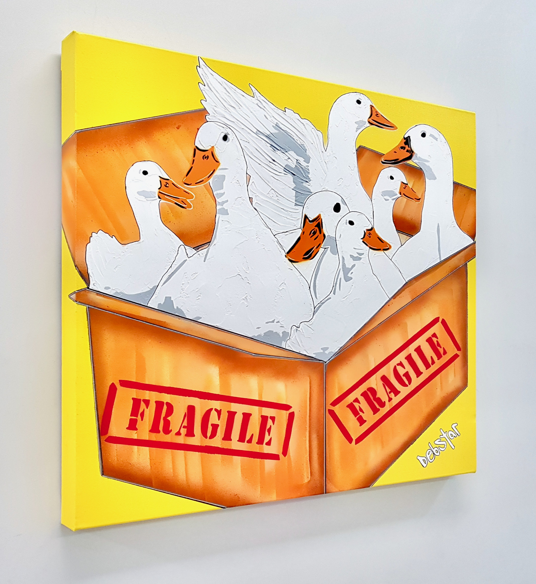 Box Of Fluffy Ducks Pop Art Deborah Lang Art Urban Canvas 3