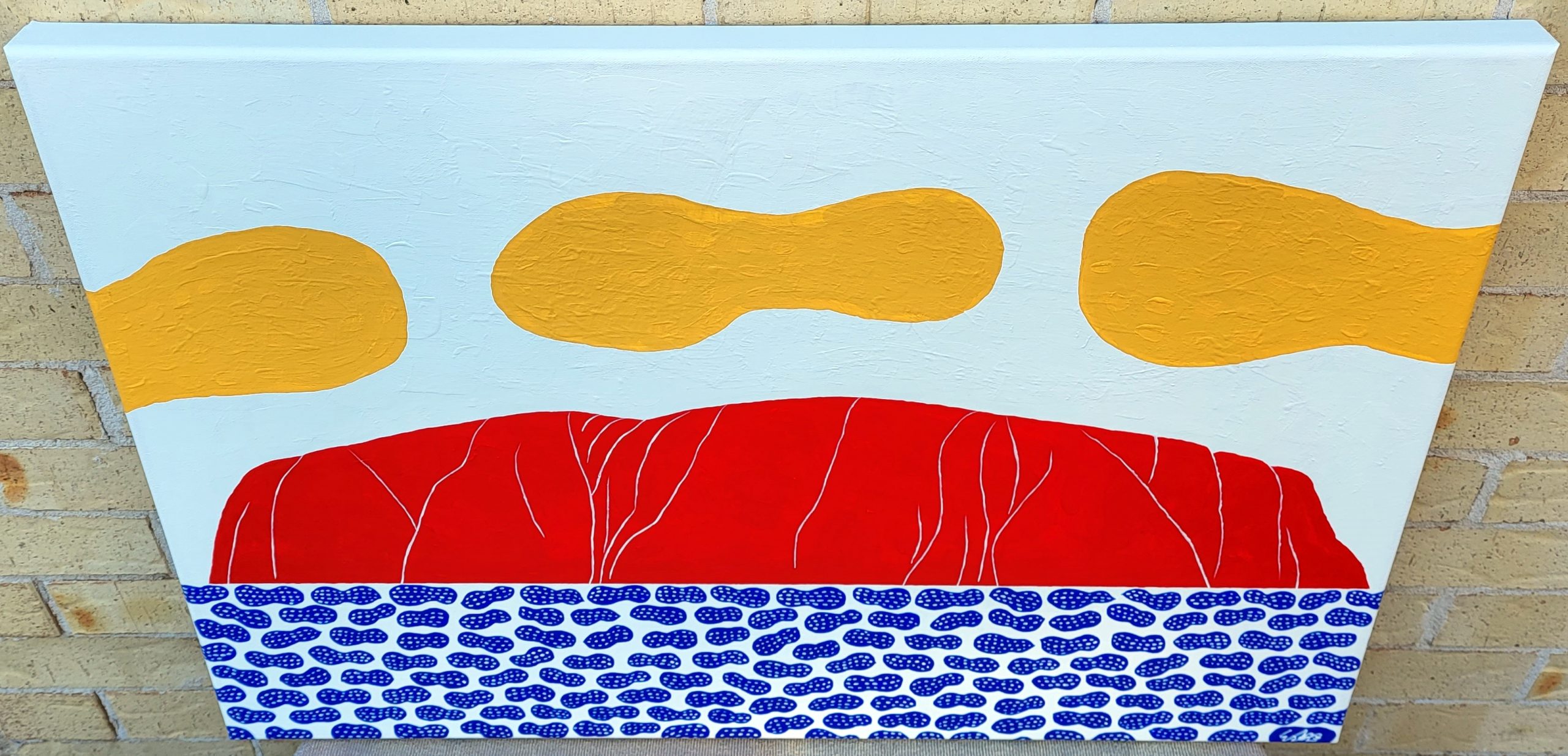 Red Uluru With Blue Peanuts 2023 Perspective (1)