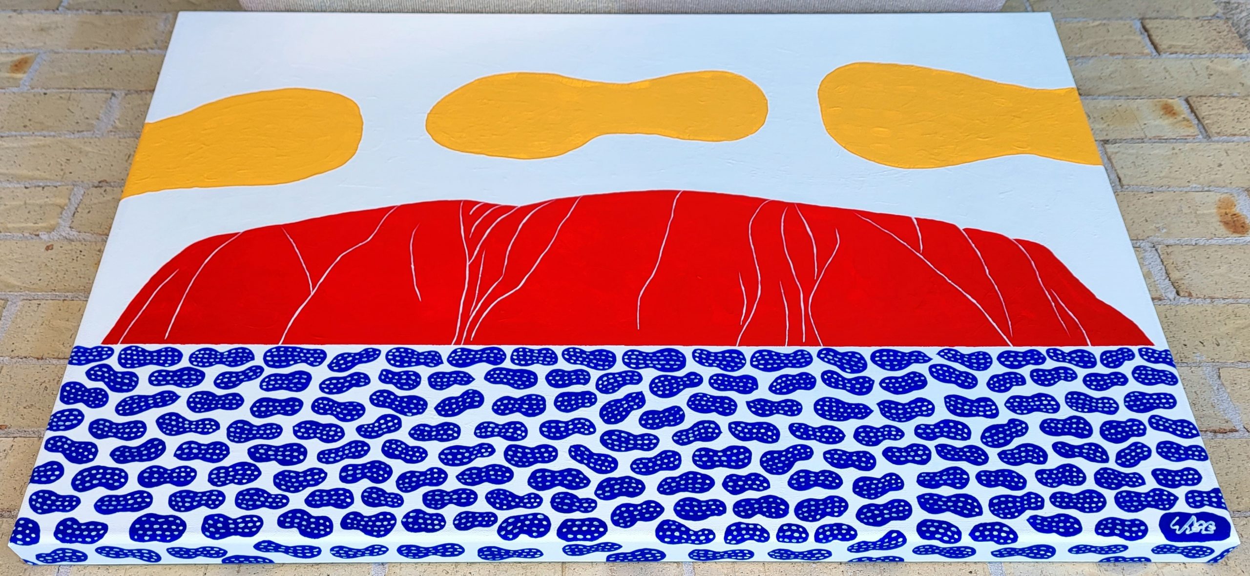 Red Uluru With Blue Peanuts 2023 Perspective (4)