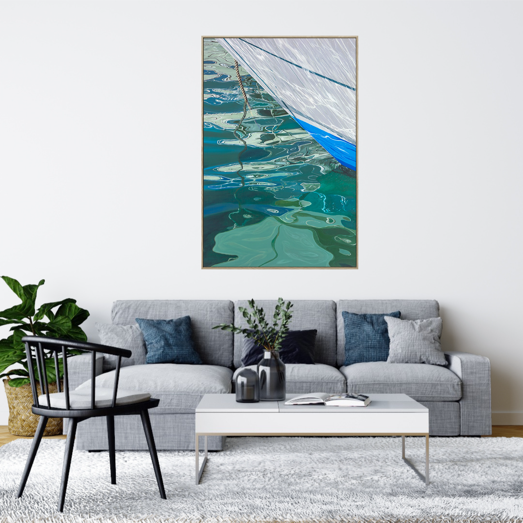 Light Dance Mockup 2 Wooden Oak Frame