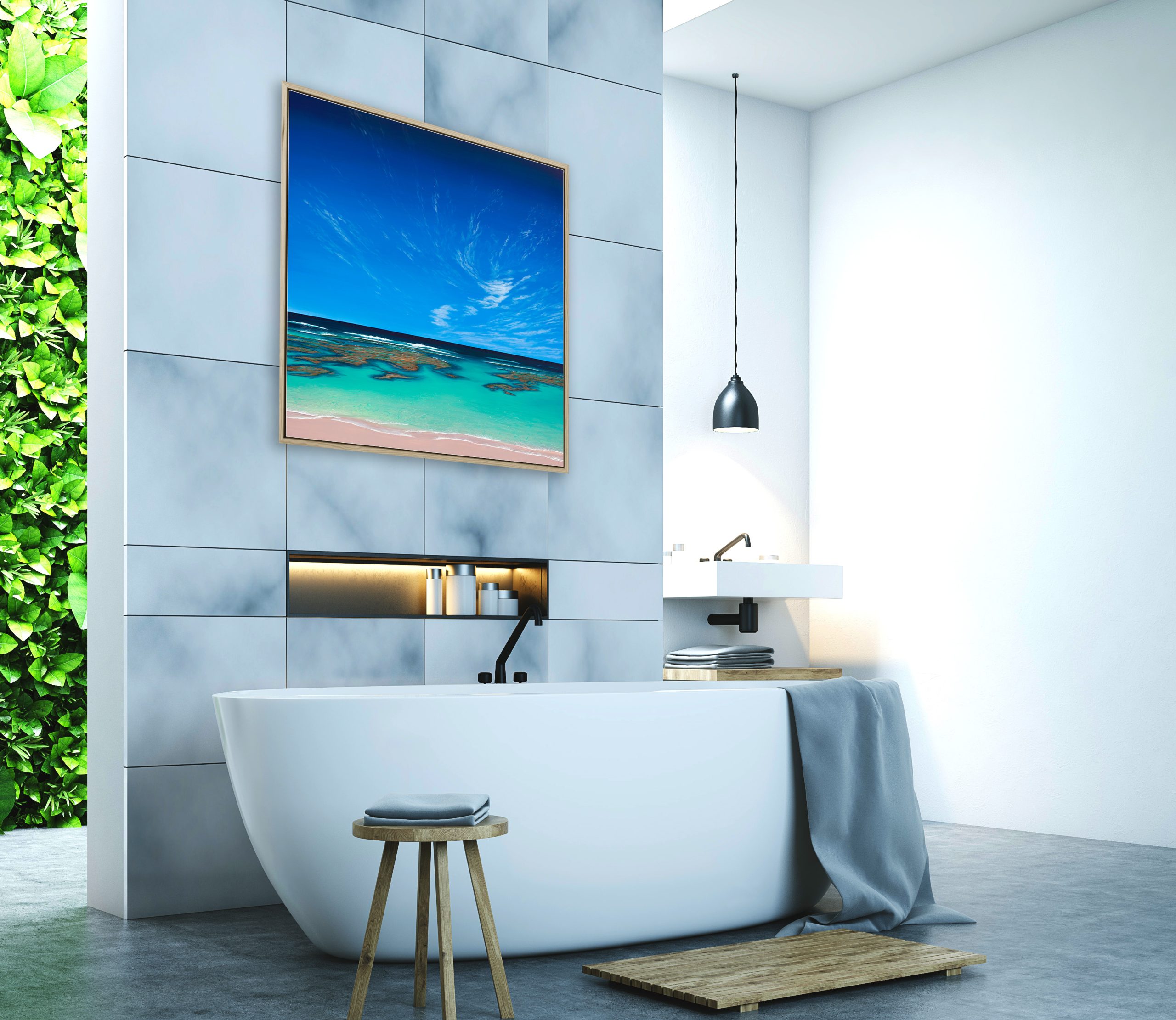 Cloud Carnival Mockup 3 Wooden Oak Frame