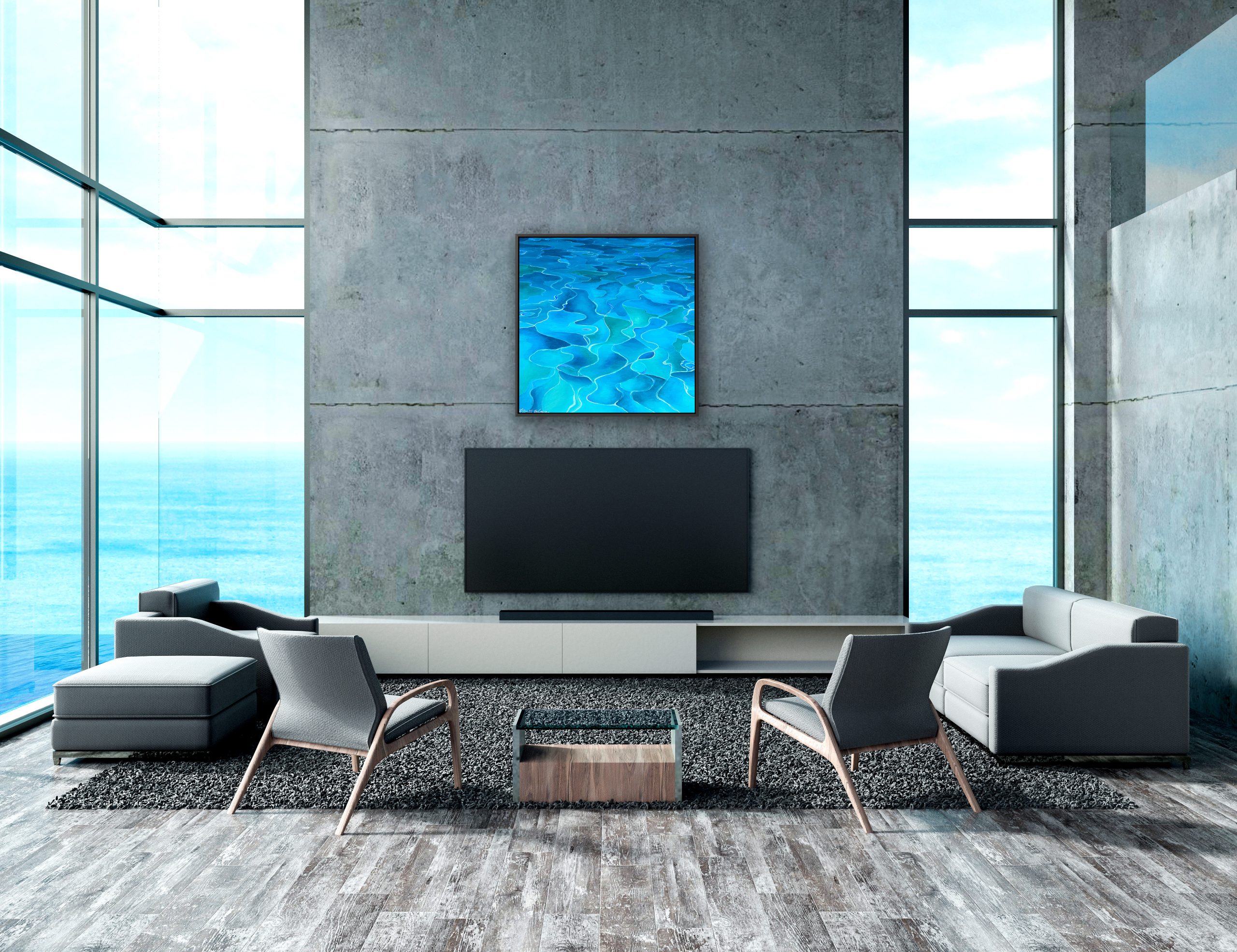 Mirrors Mockup 3 Charcoal Oak Frame