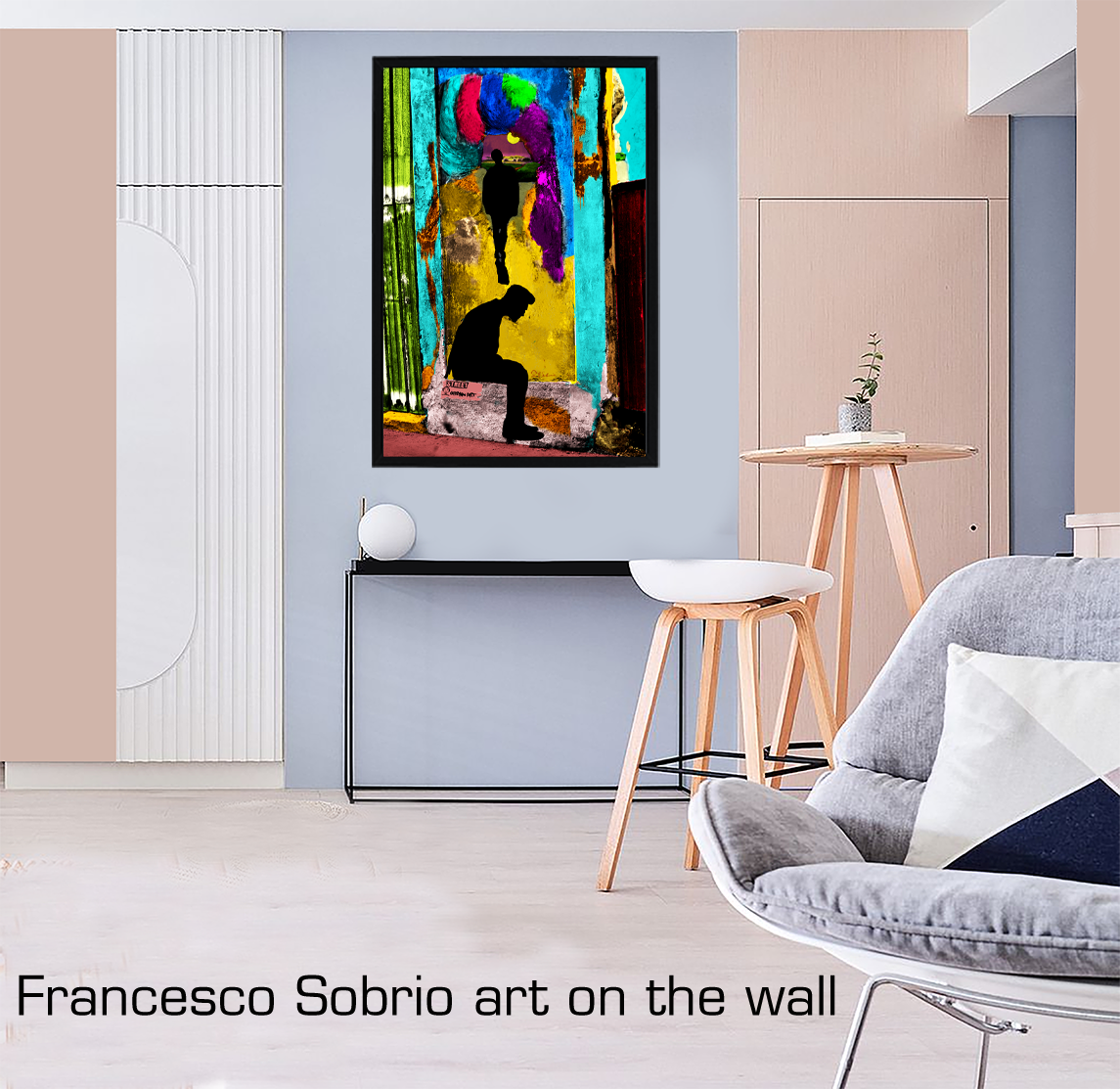 Street Urban Art Collection Number 130, Going To Heaven Art Display And Picture Frame