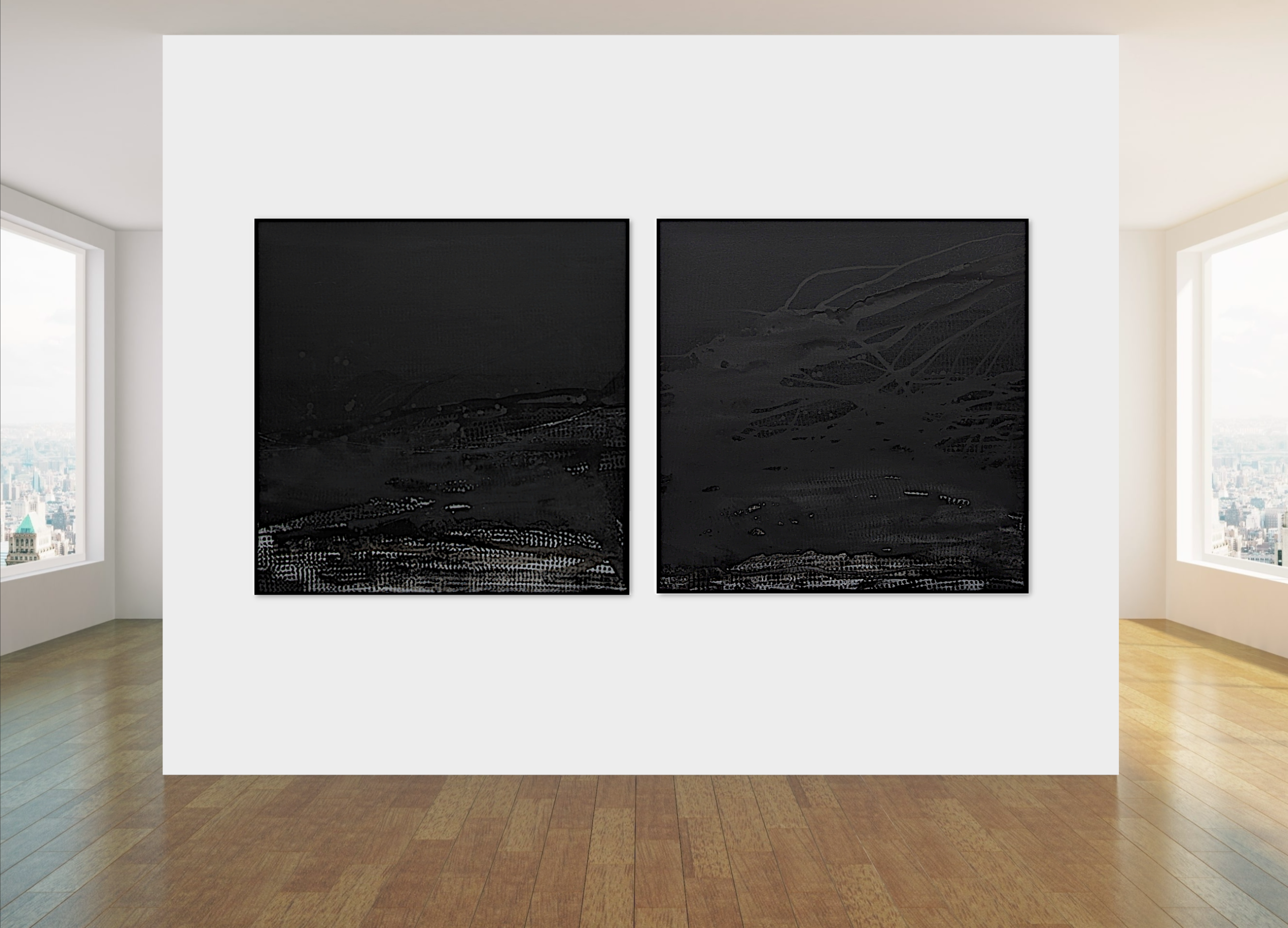 Emilie Heurtevent The Abyss 23 & 24 120x120cm 2023 Insitu