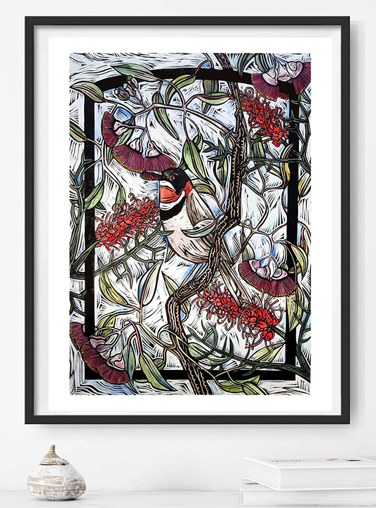 Entwined By Nicola Cowie In Situ On White