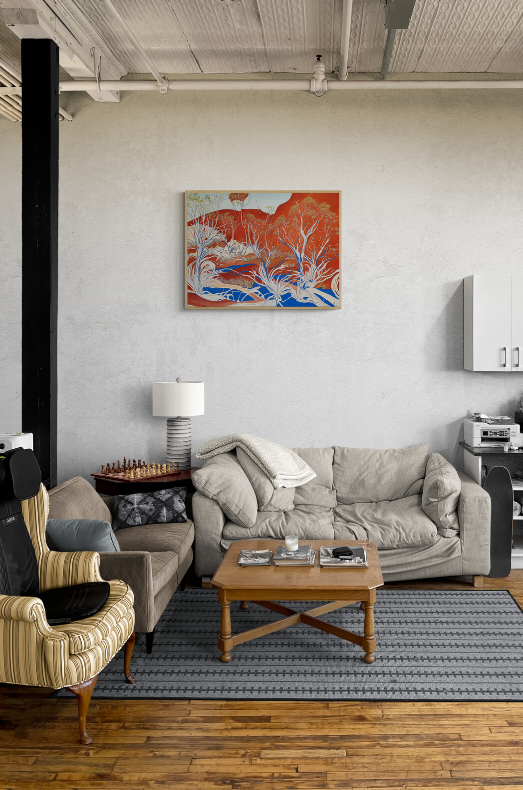 Bright Studio Apartment Living Room