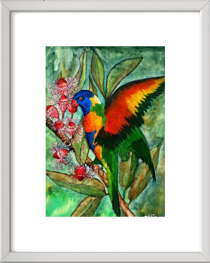 88. Bush Tucker White Frame