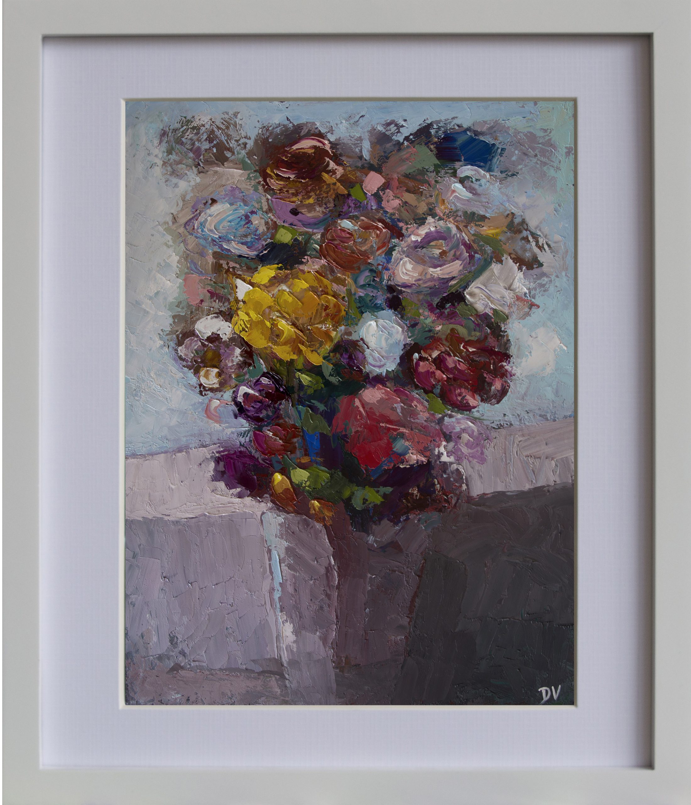 Summer Bouquet Carnations Framed