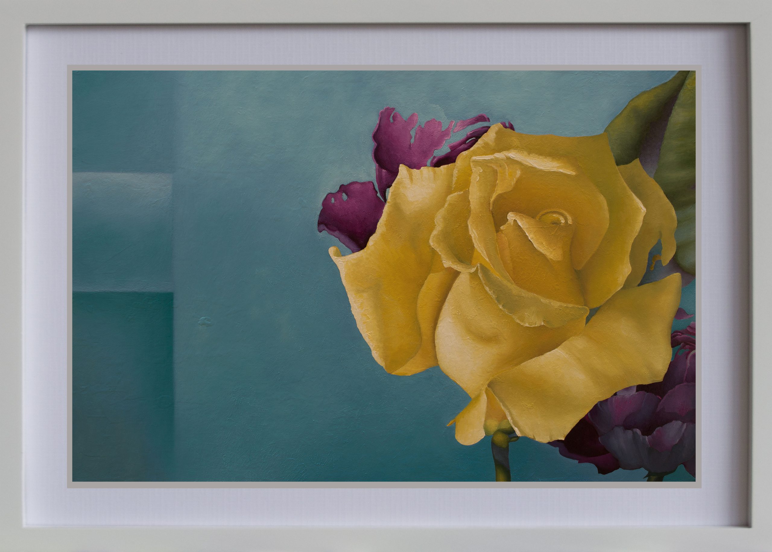 Yellow Spring Rose Wh Frame