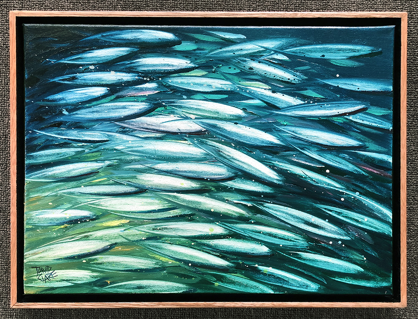 Fish School Mini 11 Framed Lr