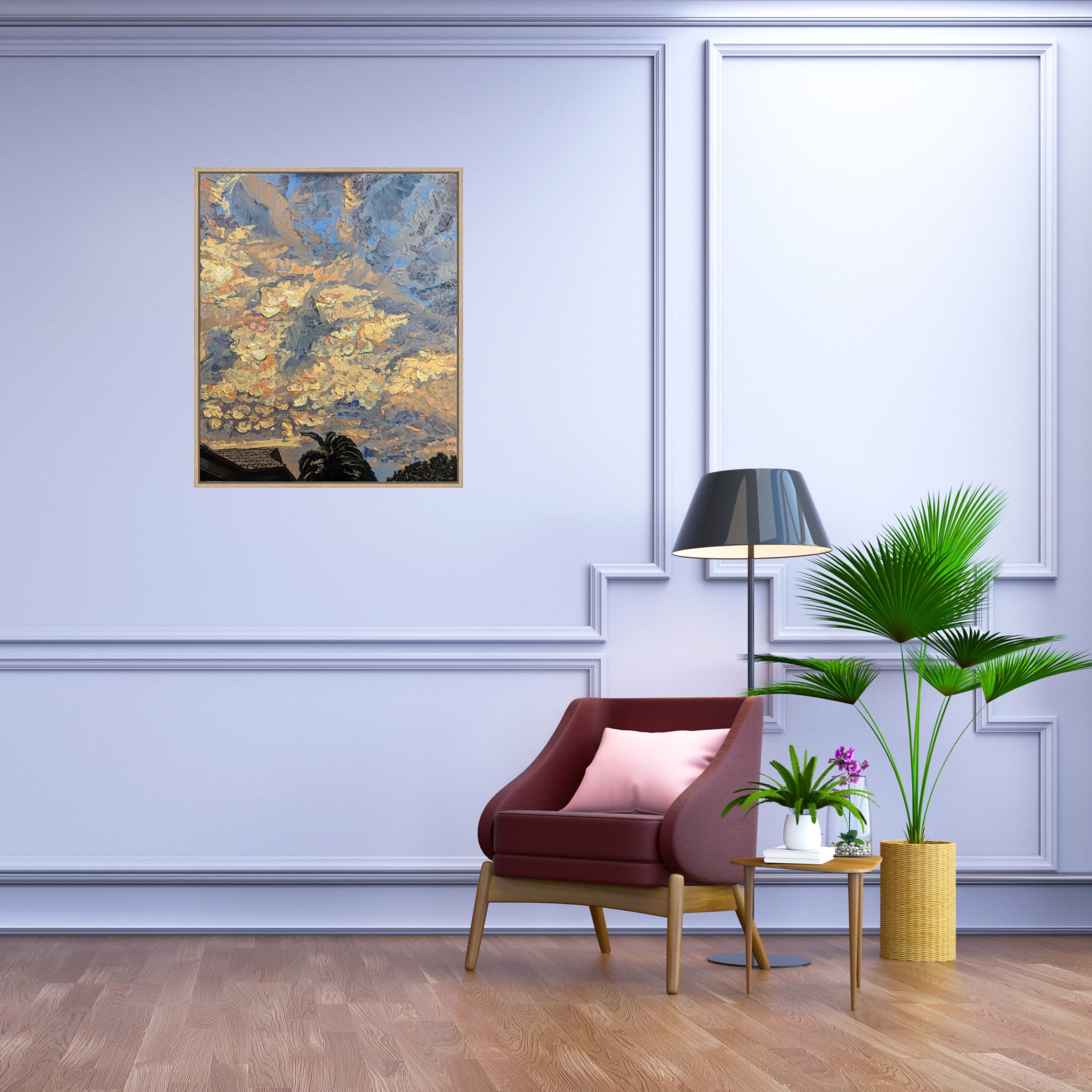 Sam Askin Sunset After The Storm In Situ