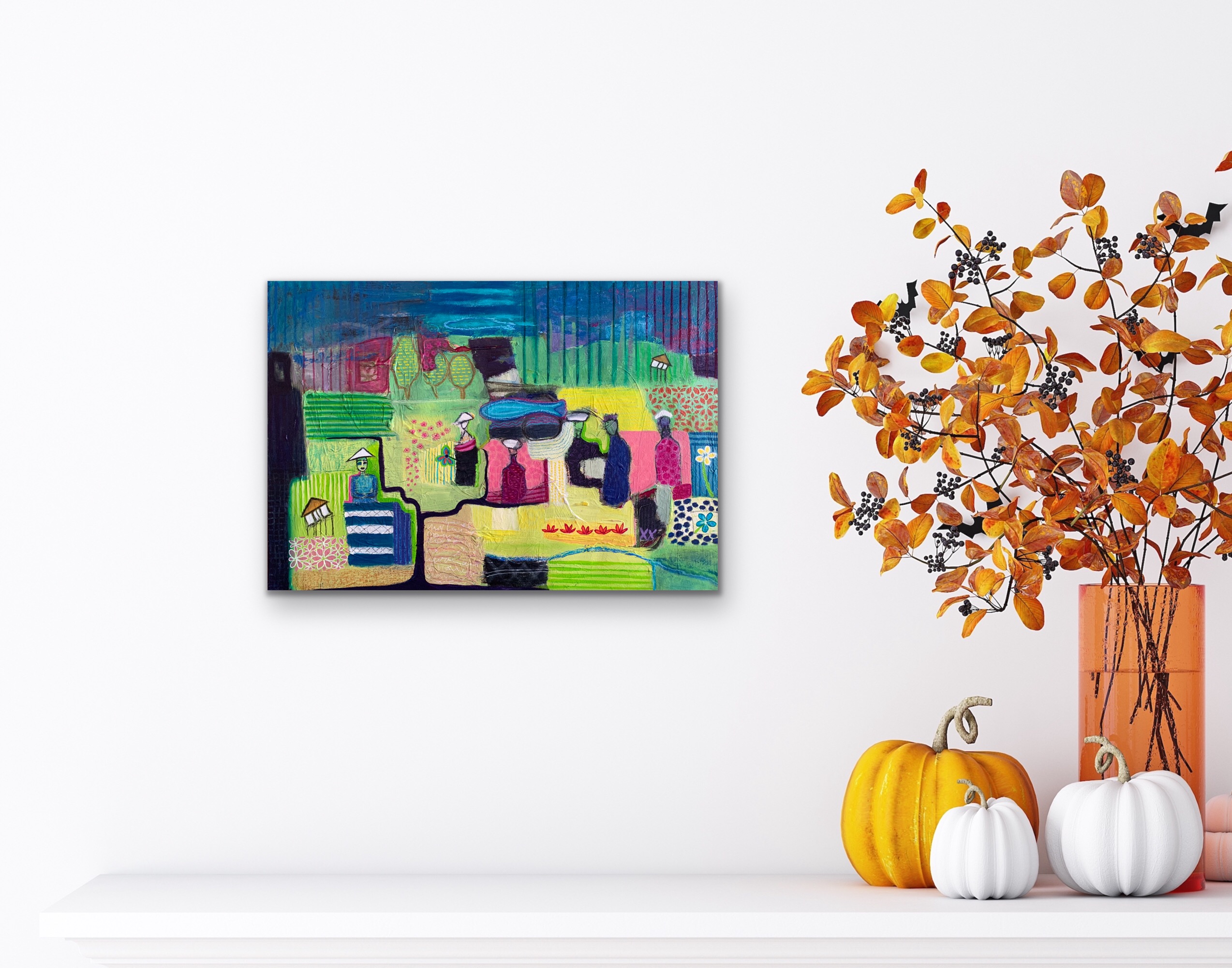 Life In The Sawahs Insitu White Wall