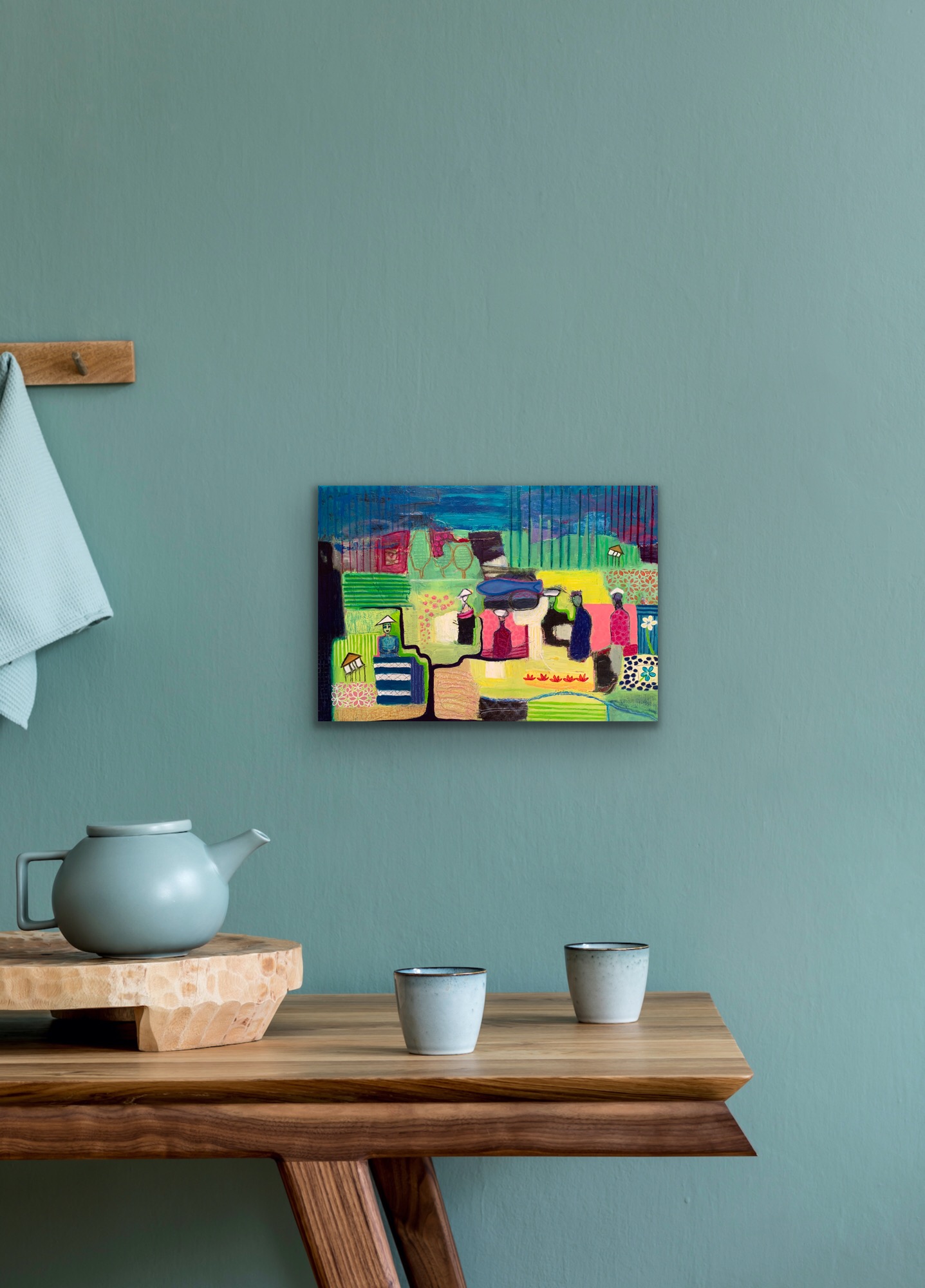 Life In The Sawahs Insitu Blue Wall