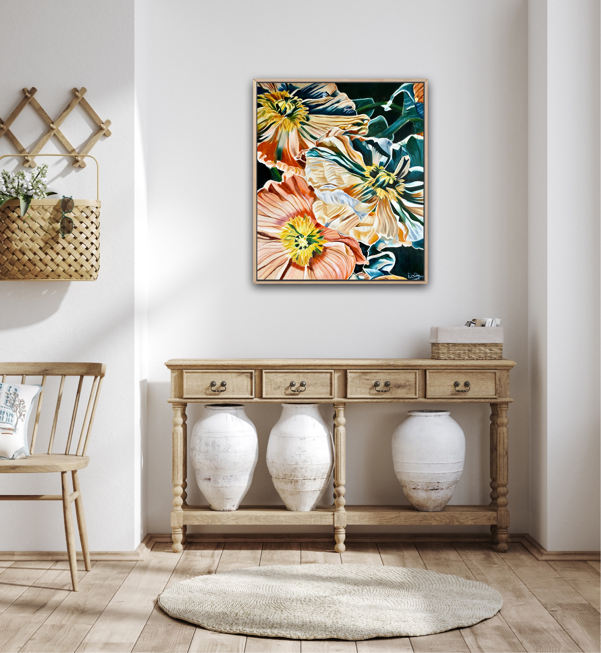 Peach Fuzz Poppies Insitu4 Wendy Peters