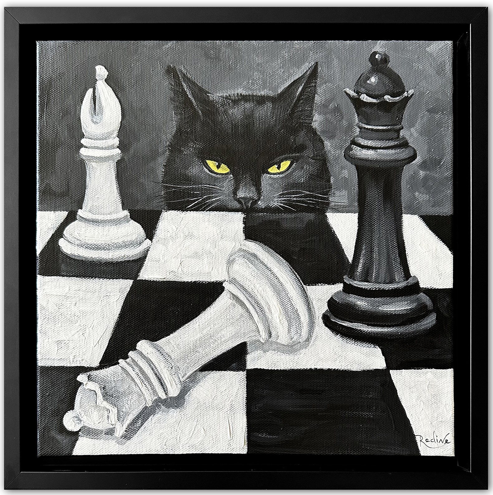 Chess Confrontation Black Cat 7