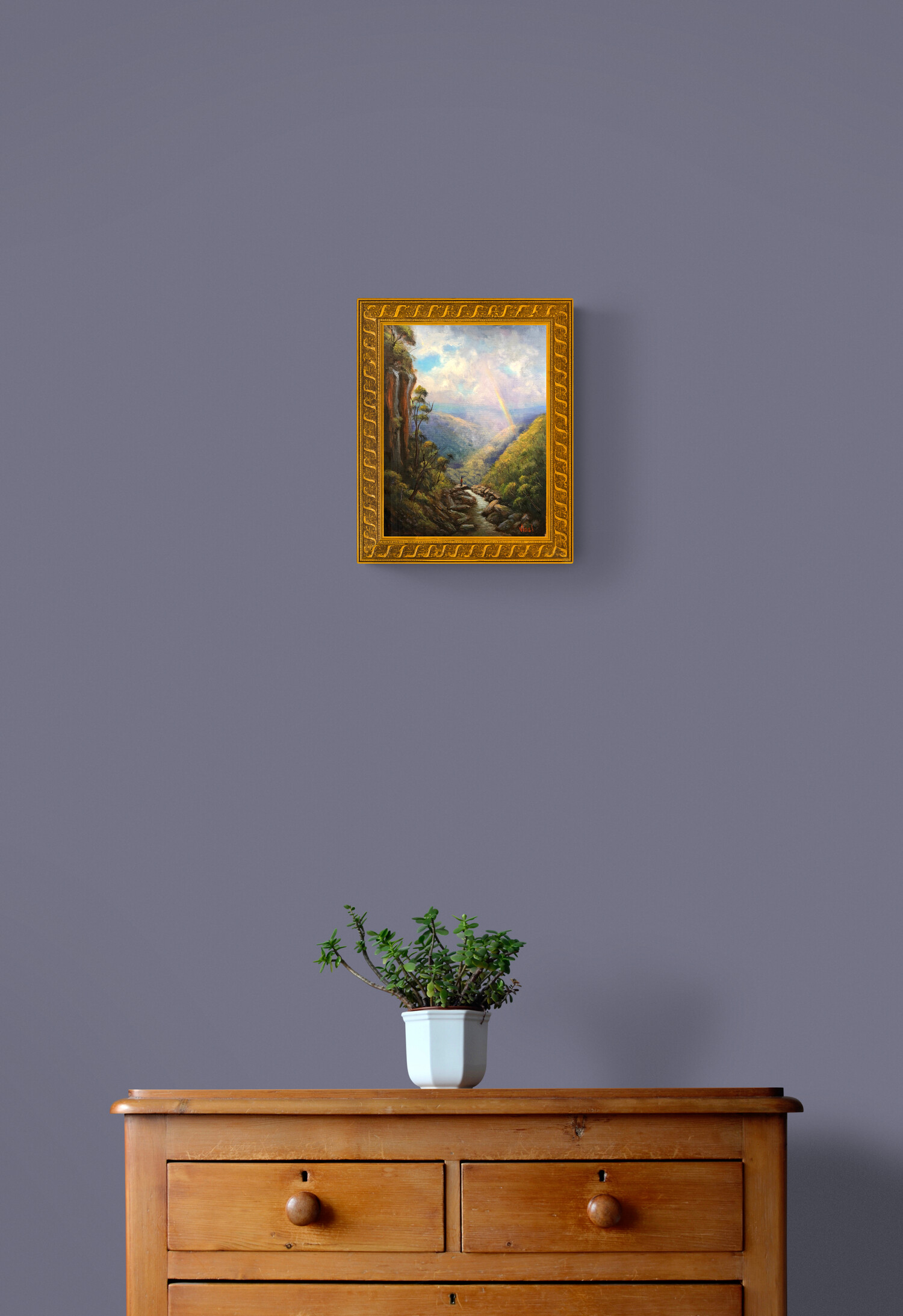 Plant On Wooden Drawers