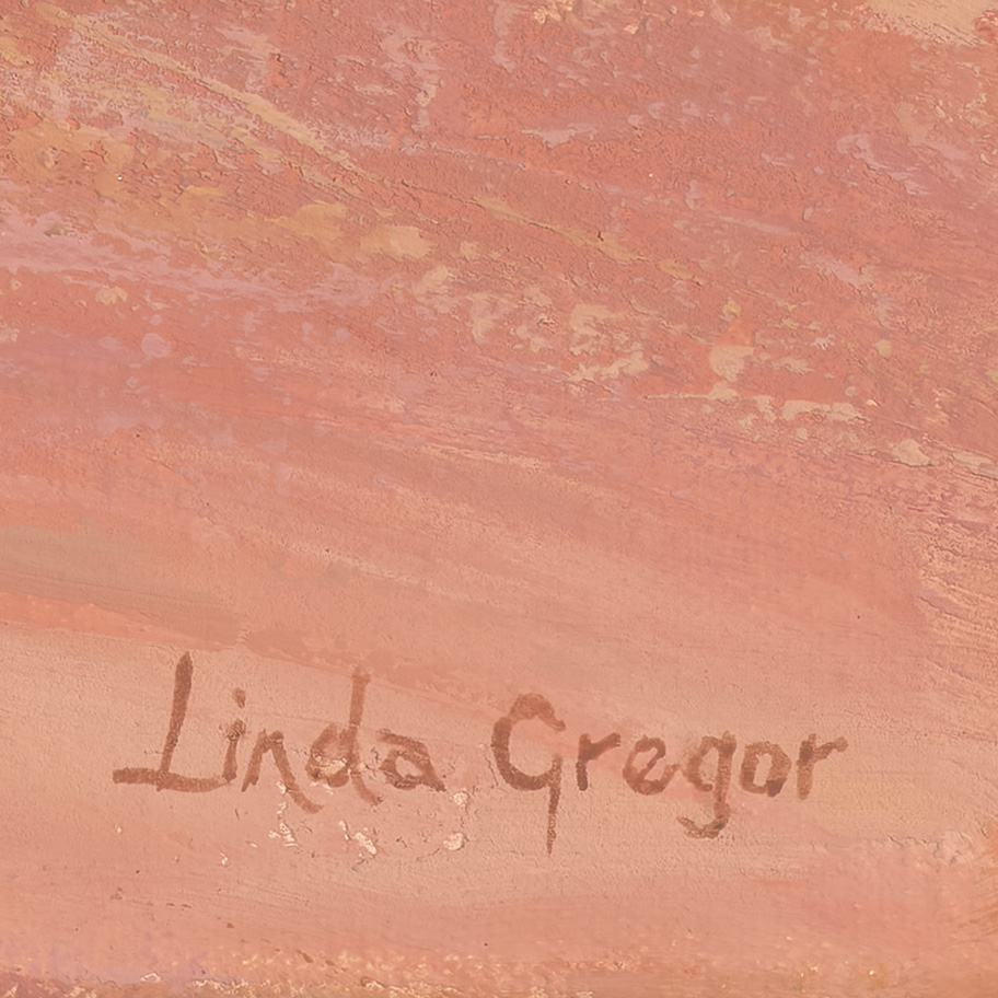 Linda Gregor Australian Artist Down The Track A Bit...signature