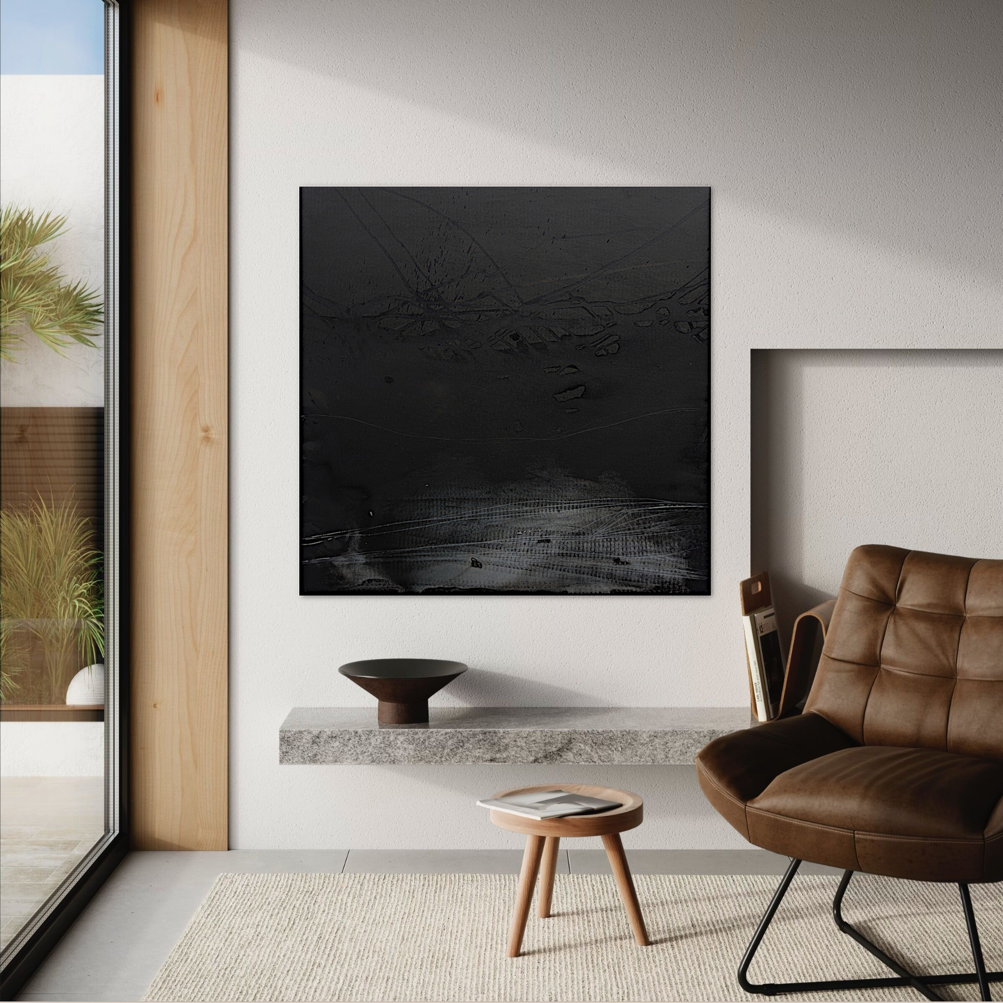 Emilie Heurtevent The Abyss #25 120cm X 120cm 2024 Mockup2