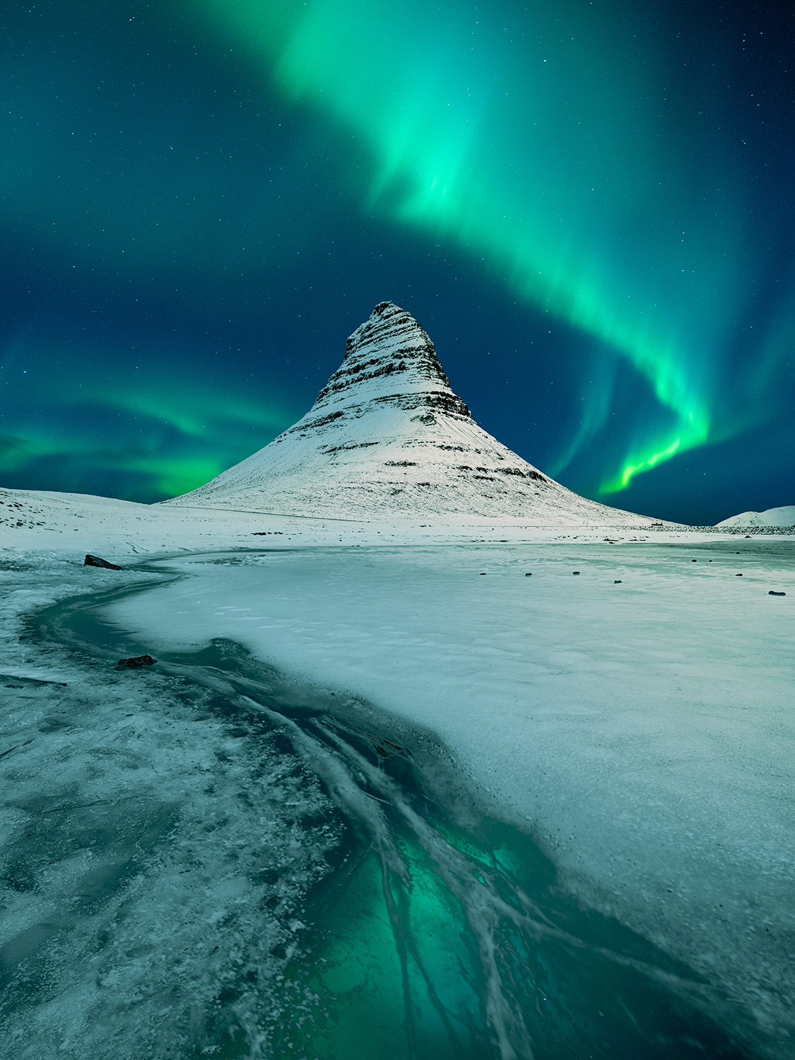 Splice Of Iceland Kirkjufell Aurora Iceland Nikart Nickpsomiadis Photography Copy