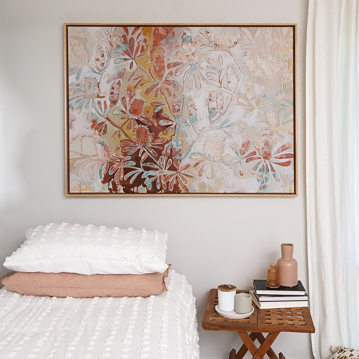 Lr 011 Coastal Banksia Moment I Smith & Brooks Australian Contemporary Art Abstract Landscape Art Buy Art For My Living Room