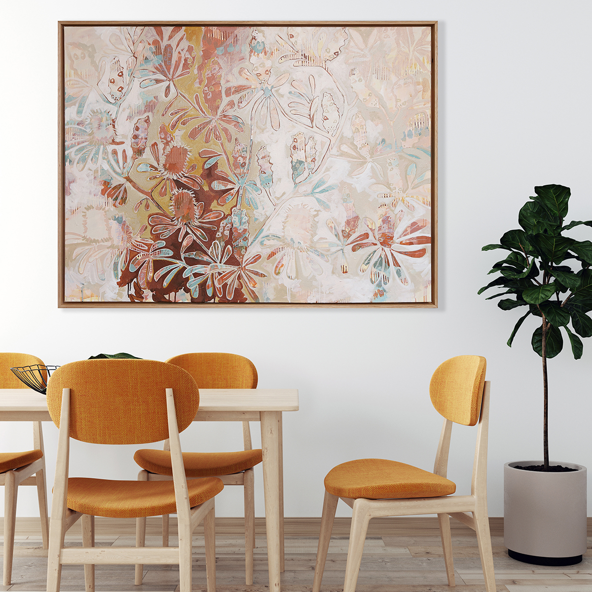 Stylish Interior Of Bright Living Room With Table And Chair Tabl