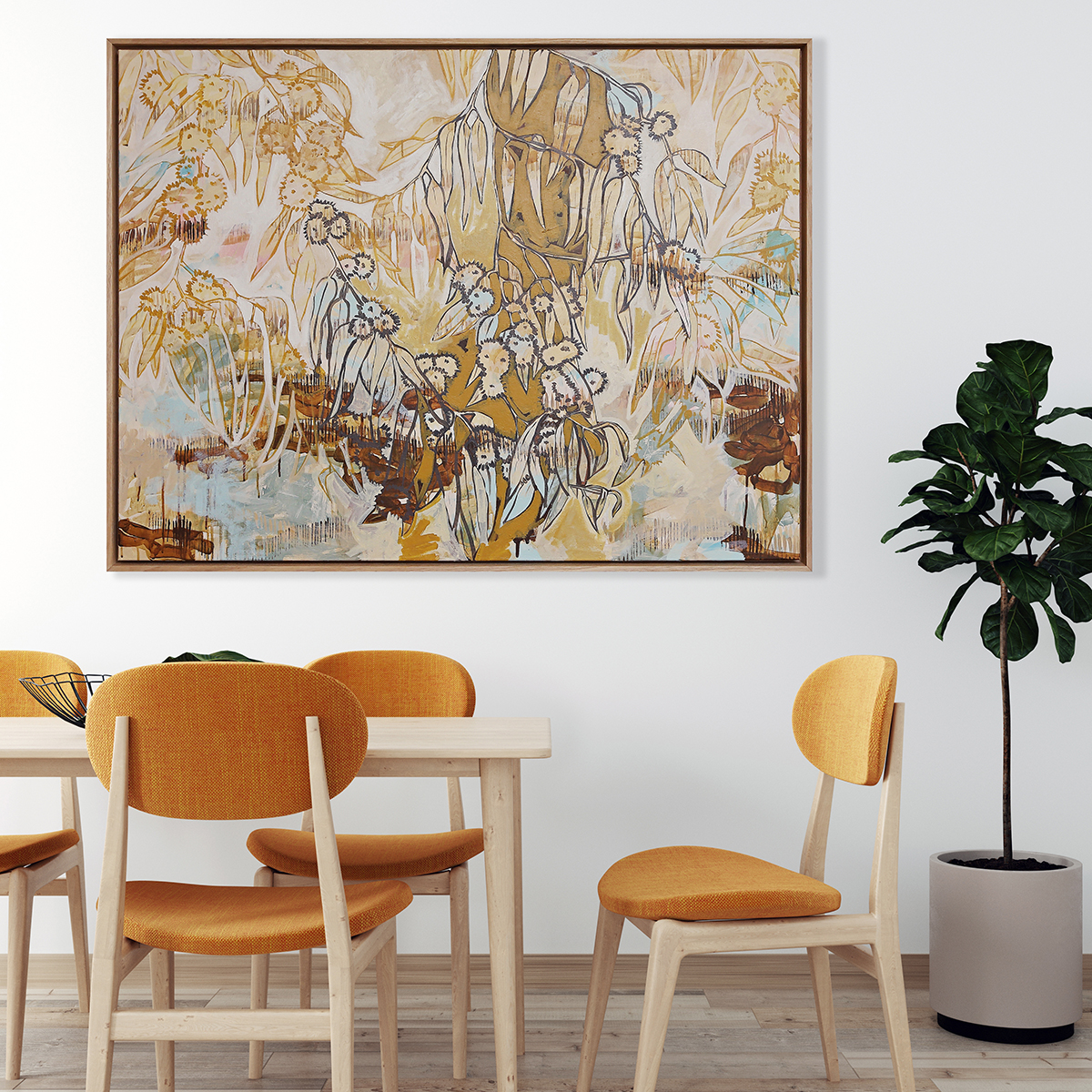 Stylish Interior Of Bright Living Room With Table And Chair Tabl