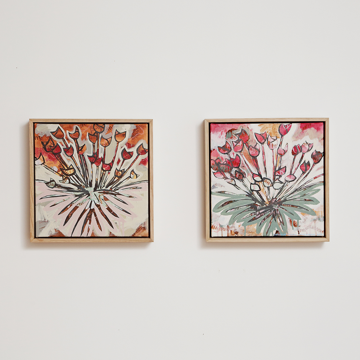 Lr 046 Grasslands Combo Smith & Brooks Art Art For Interior Deisgners Melbourne Native Plants Ready To Hang Artwork