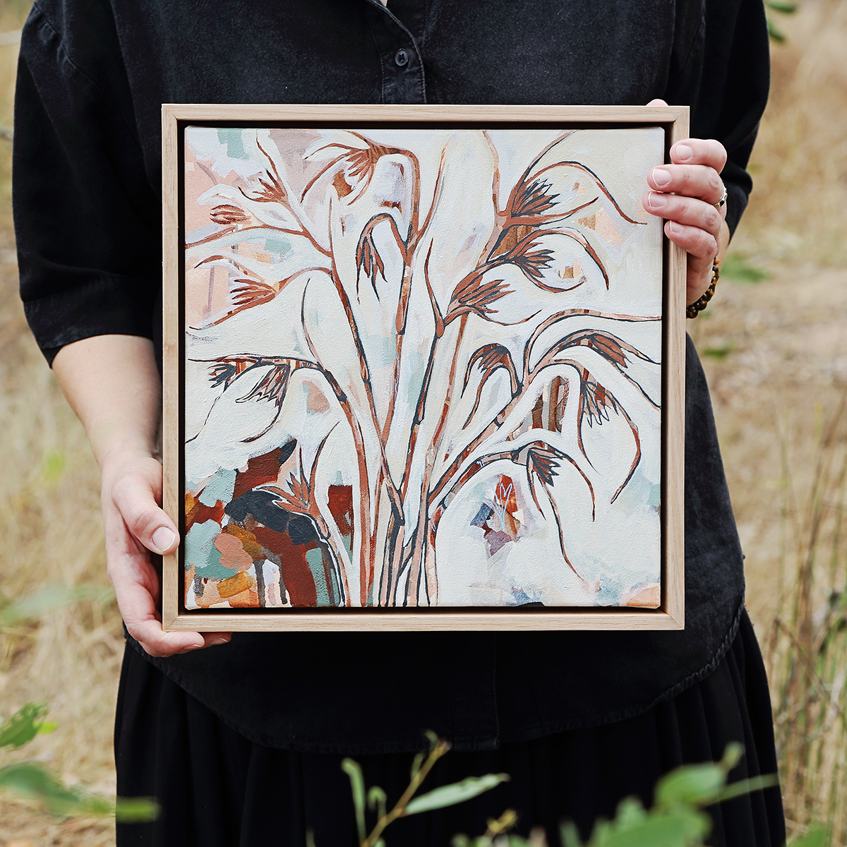 Lr 009 Kangaroo Grass Moment I Smith & Brooks Art Art For Interior Deisgners Melbourne Native Plants Ready To Hang Artwork