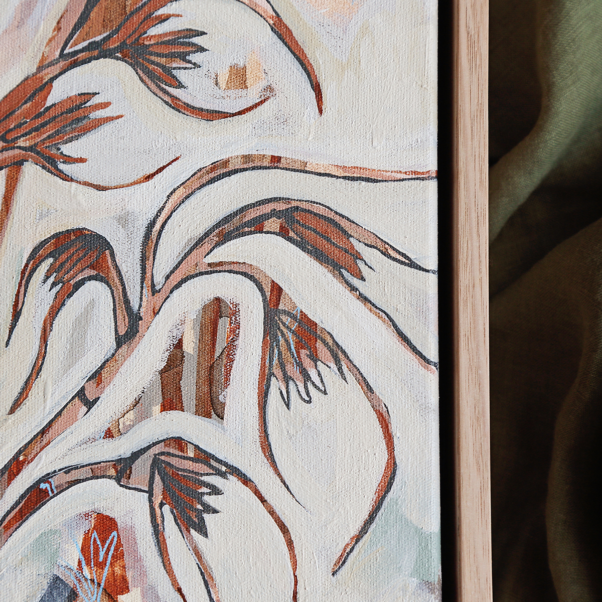 Lr 020 Kangaroo Grass Moment I Smith & Brooks Art Art For Interior Deisgners Melbourne Native Plants Ready To Hang Artwork Sq