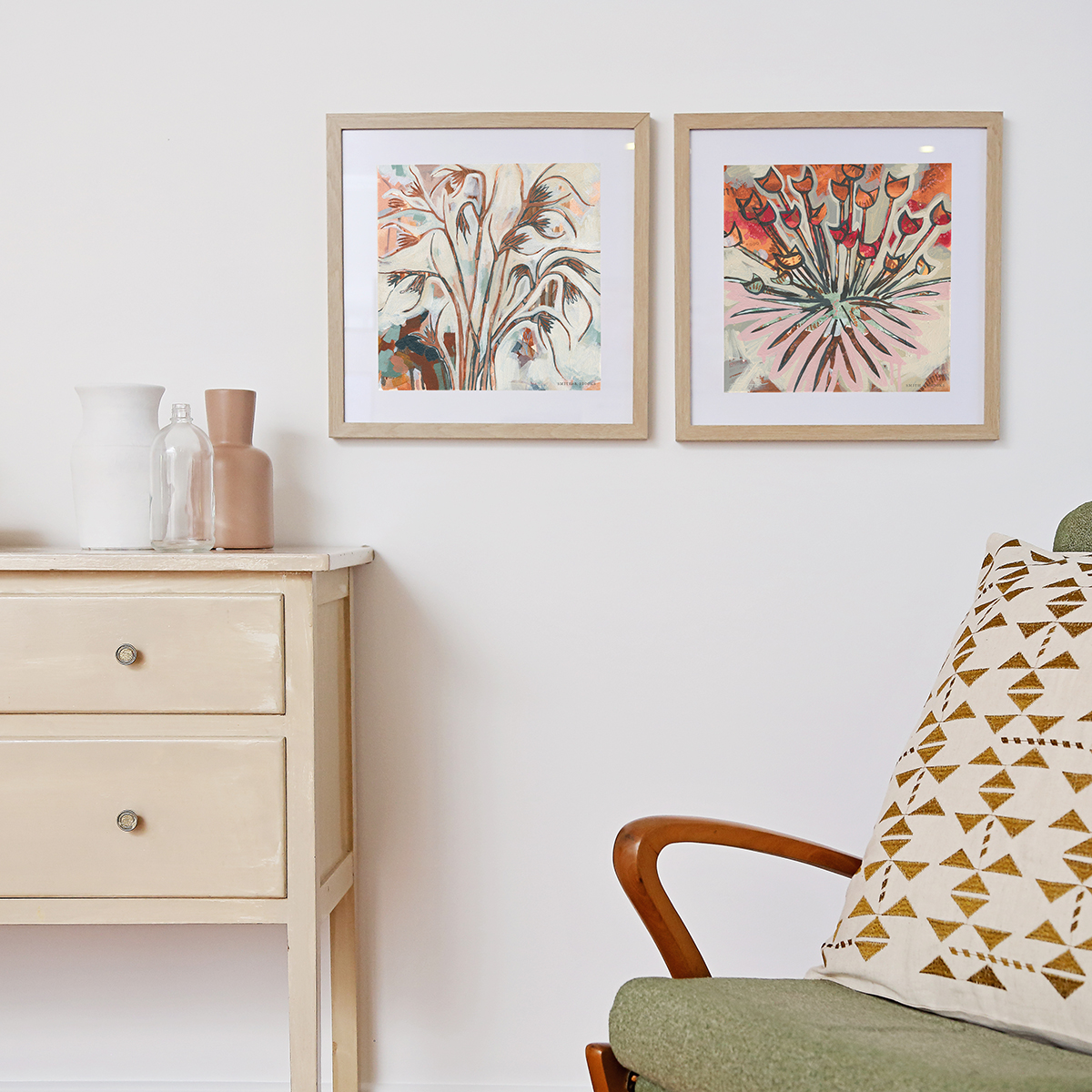 Lr 033 Kangaroo Grass Moment I Smith & Brooks Art Art For Interior Deisgners Melbourne Native Plants Ready To Hang Artwork