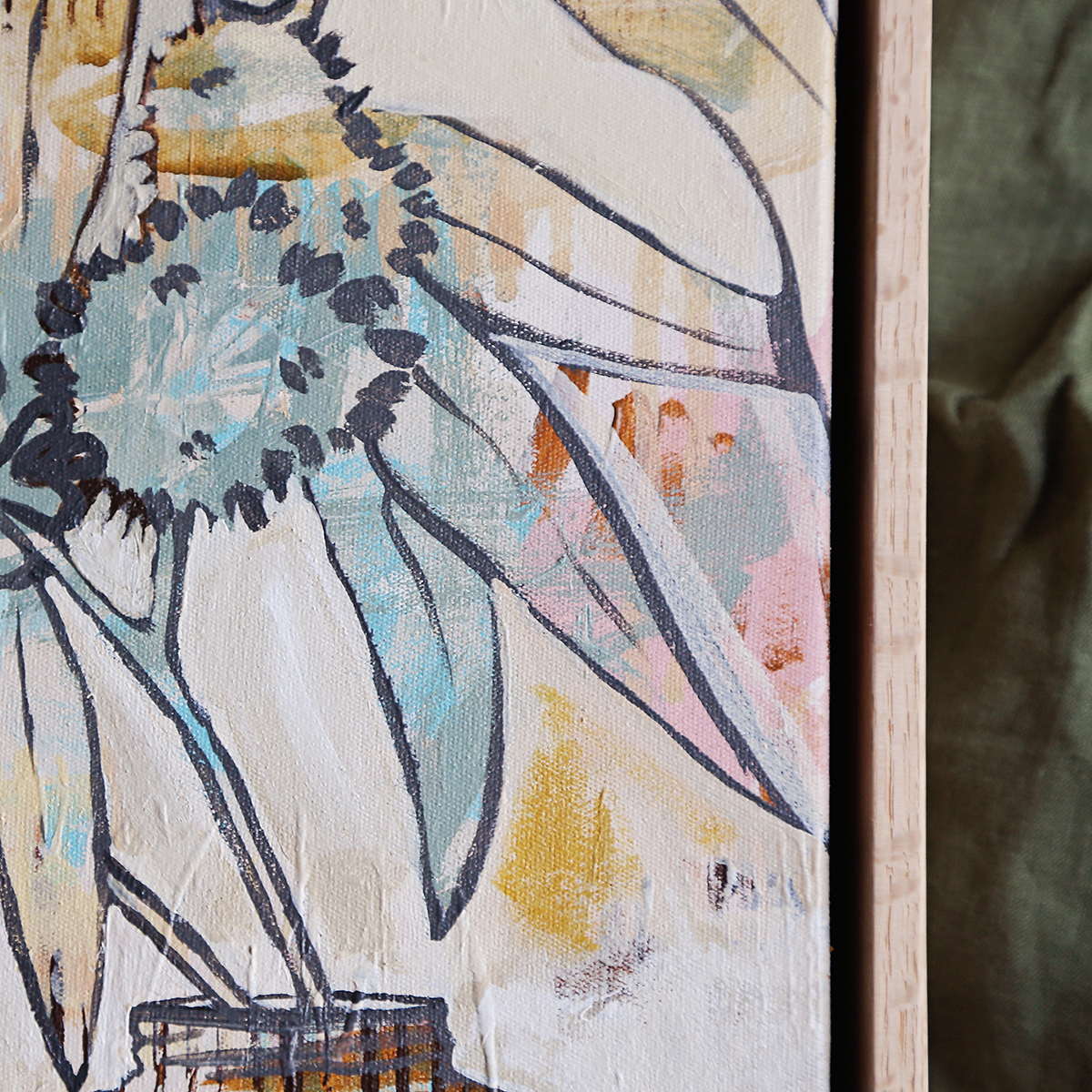 Lr 025 Radiata Still I Smith & Brooks Australian Contemporary Art Abstract Floral Art Buy Small Art For My Walls