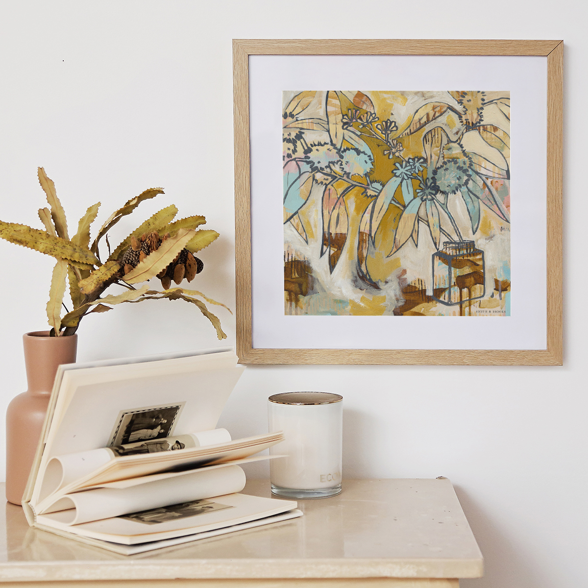 Lr 050 Radiata Still I Smith & Brooks Australian Contemporary Art Abstract Floral Art Buy Small Art For My Walls