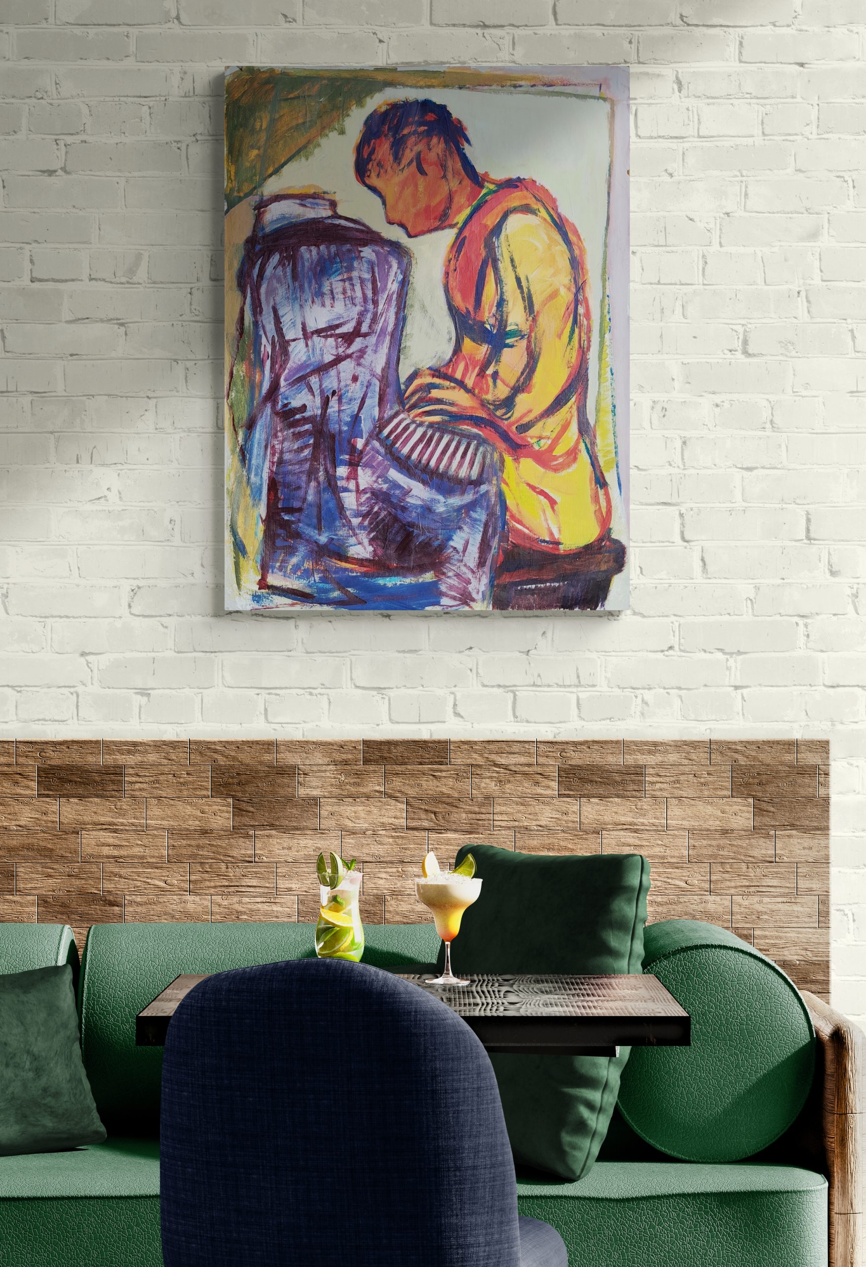 Bar Interior With Bench Seat