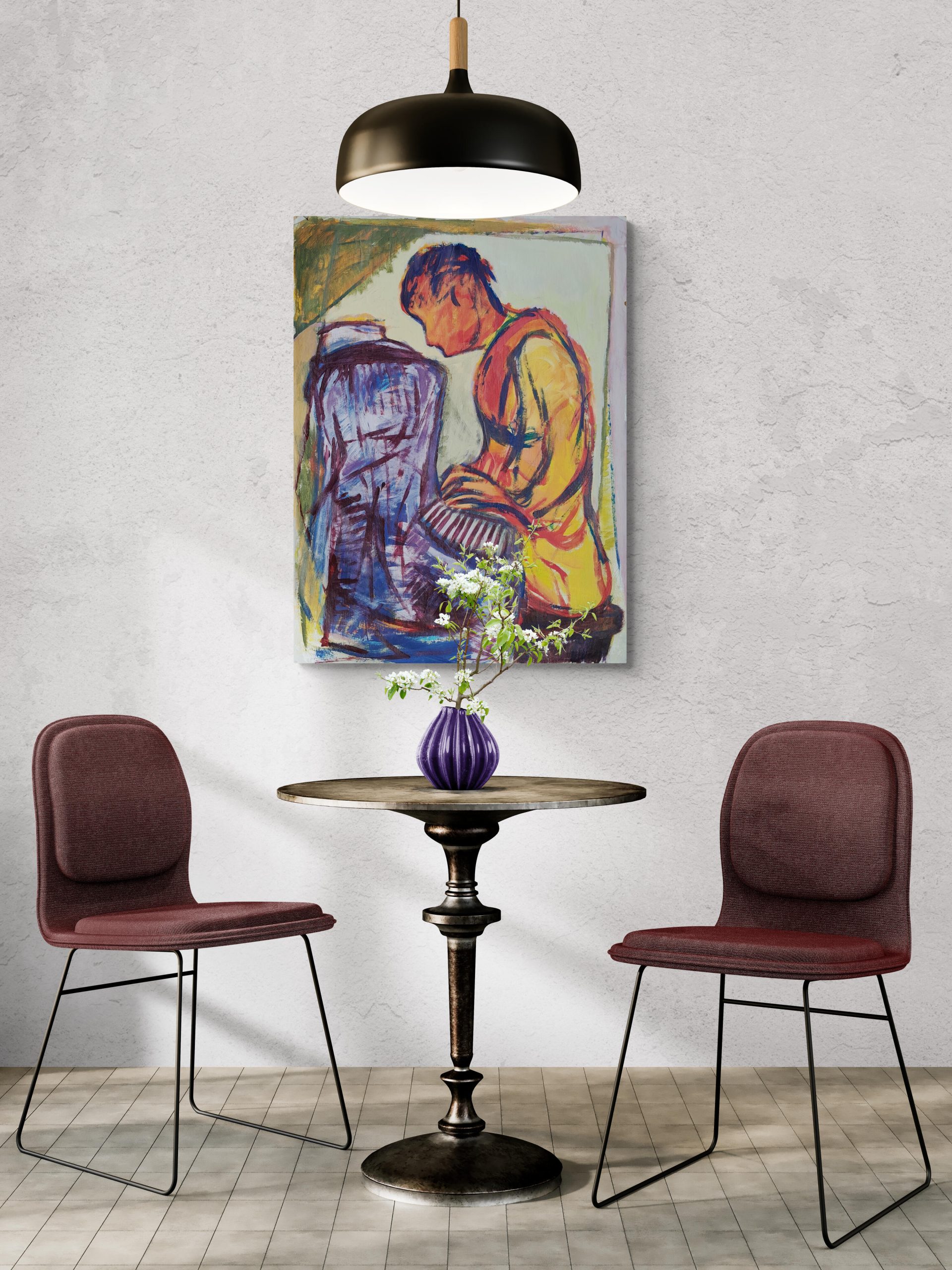 Minimal Room With Table And Chairs (1)