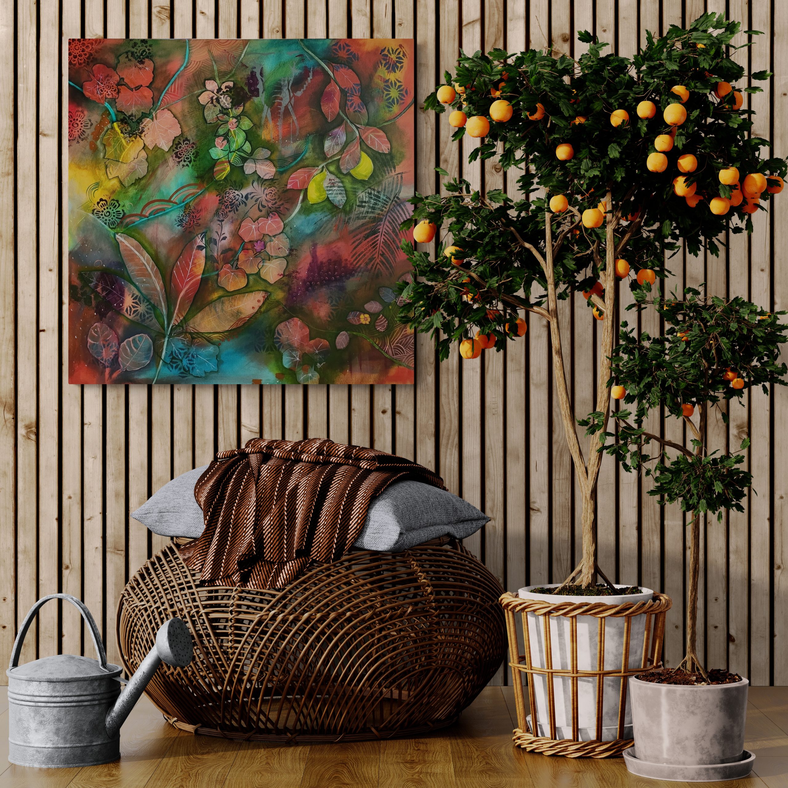 Sunlit Room With Citrus Plants Resized(1)