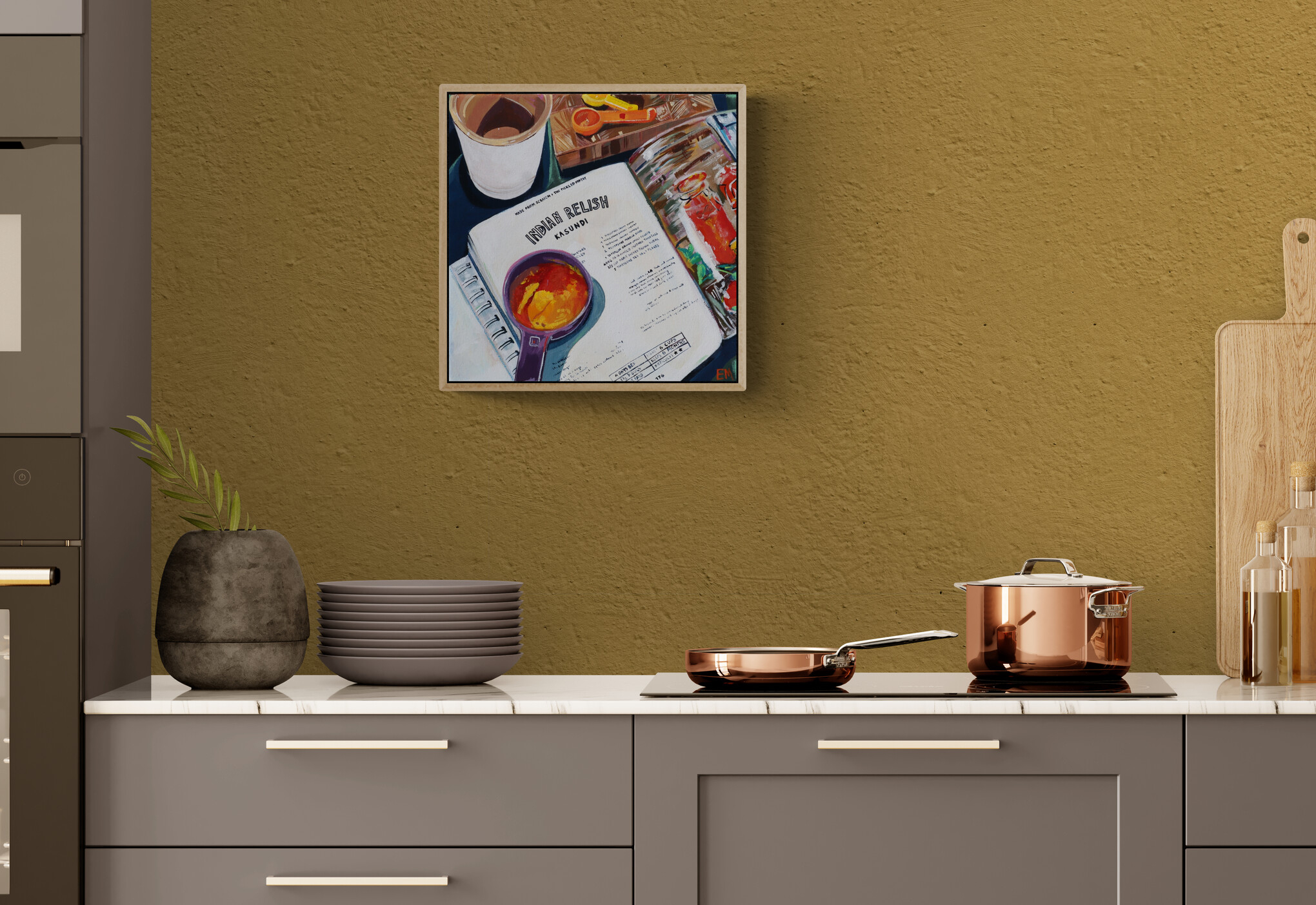 Kitchen With Color Cabinets