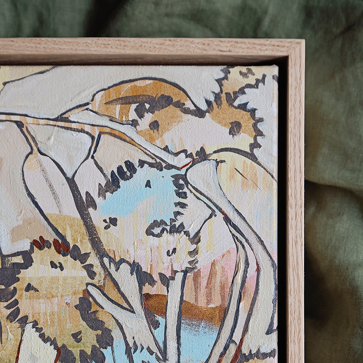 Lr 025 Radiata Muse I Smith & Brooks Australian Contemporary Art Abstract Floral Art Art For My Bookshelf