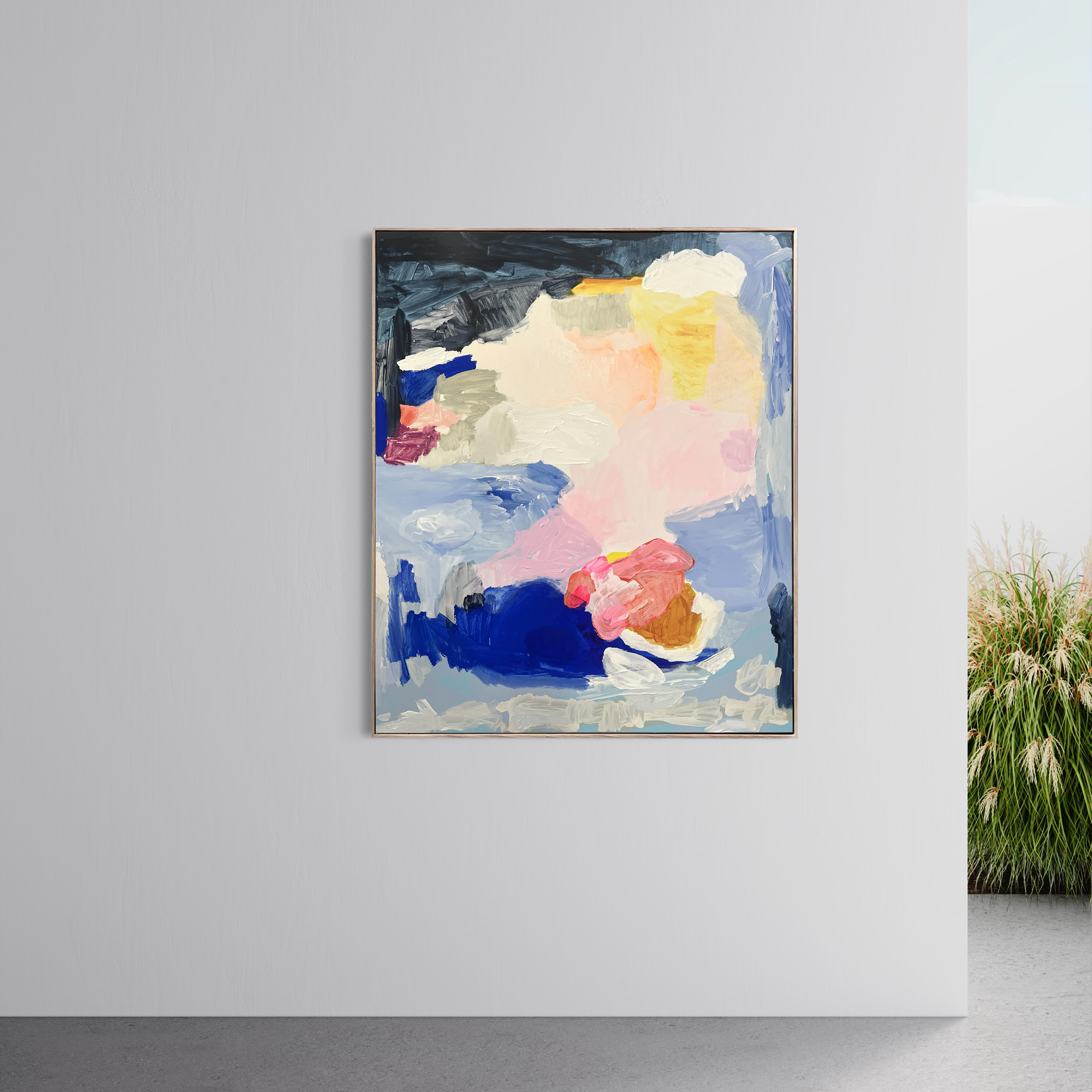 Modern, Vibrant, Coastal Abstract. Australian Abstract Artist, Rebecca Koerting, Perth Artist