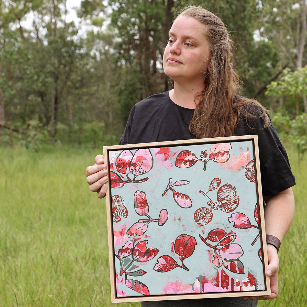 Lr 004 Mountain Blue Song Ii Smith & Brooks Australian Contemporary Art Abstract Landscape Art Ready To Hang Art