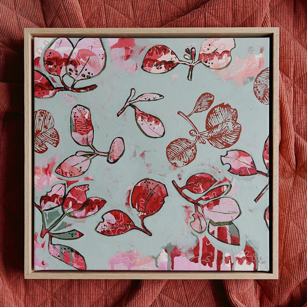 Lr 012 Mountain Blue Song Ii Smith & Brooks Australian Contemporary Art Abstract Landscape Art Ready To Hang Art