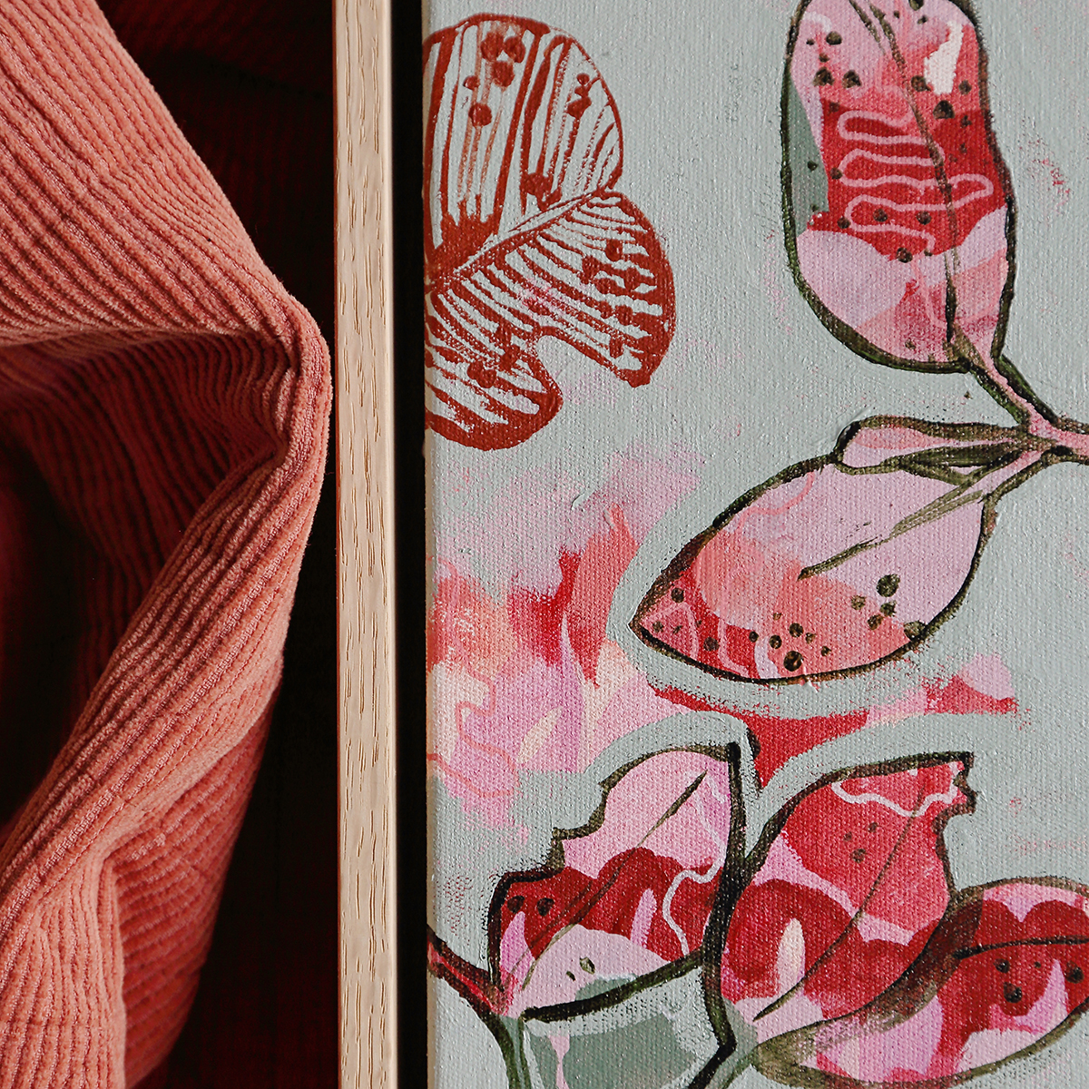 Lr 017 Mountain Blue Song Ii Smith & Brooks Australian Contemporary Art Abstract Landscape Art Ready To Hang Art