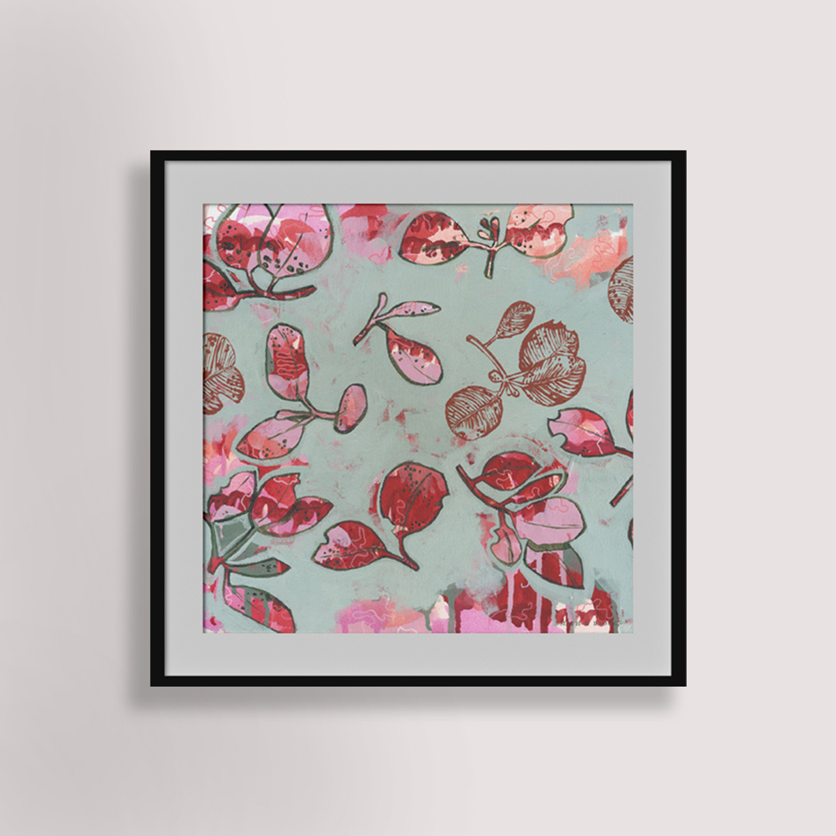 Lr 050 Mountain Blue Song Ii Smith & Brooks Australian Contemporary Art Abstract Landscape Art Ready To Hang Art