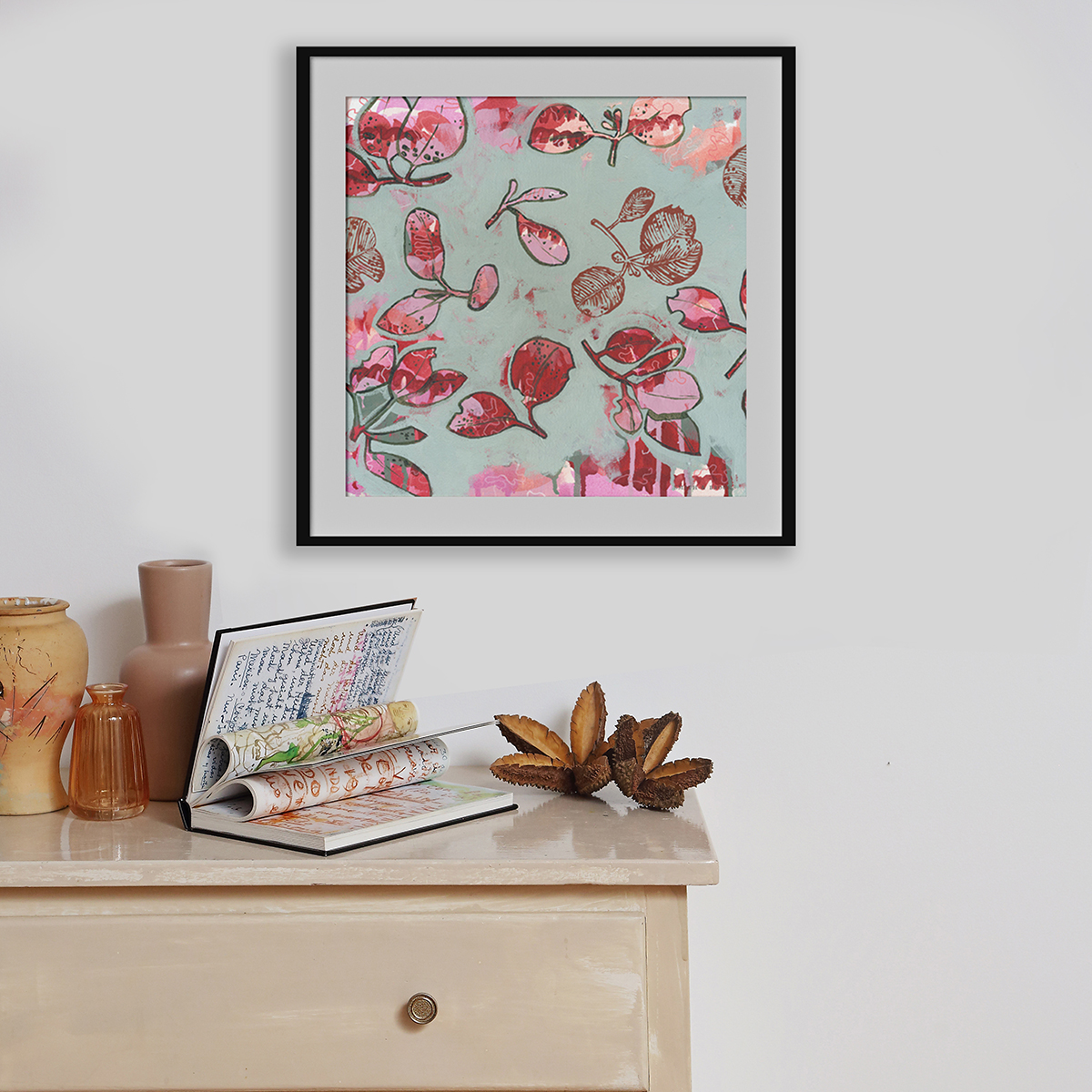 Lr 051 Mountain Blue Song Ii Smith & Brooks Australian Contemporary Art Abstract Landscape Art Ready To Hang Art