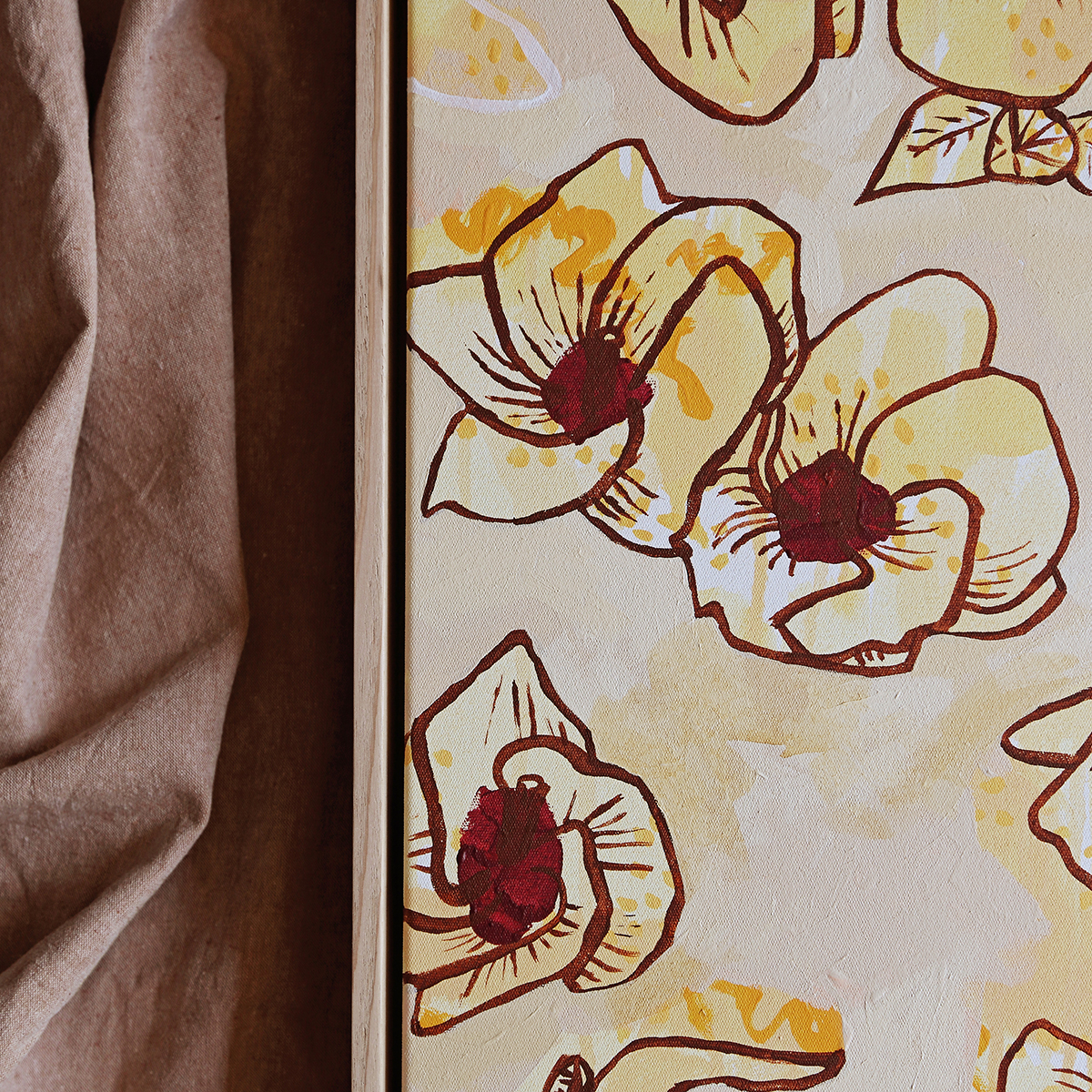 Lr 14 Coastal Hibiscus Song Smith & Brooks Art Abstract Landscape Floral Art Coastal Style Beach Interiors Ready To Hang Australian Art